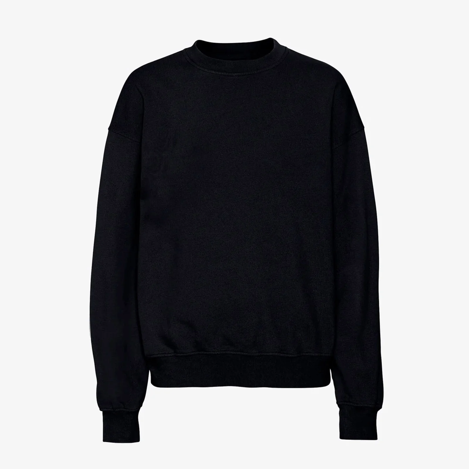 Organic Oversized Crew deep black
