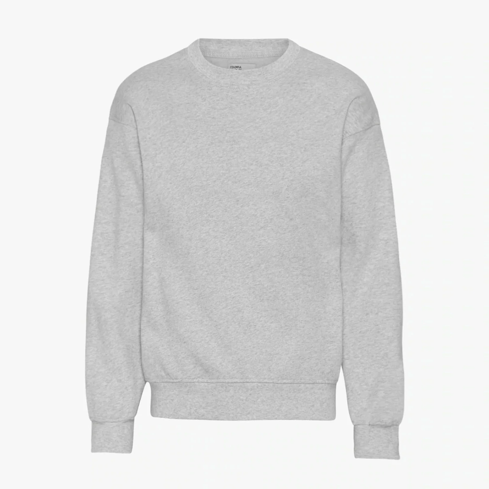 Organic Oversized Crew heather grey
