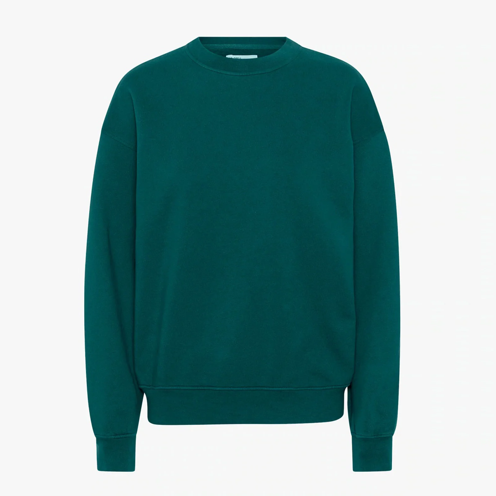 Organic Oversized Crew ocean green