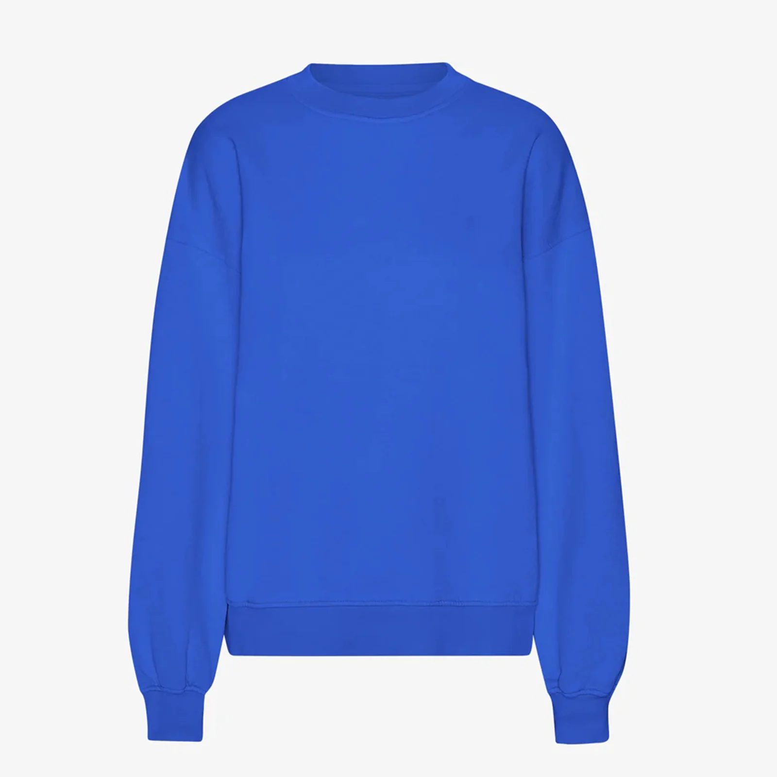 Organic Oversized Crew sapphire blue