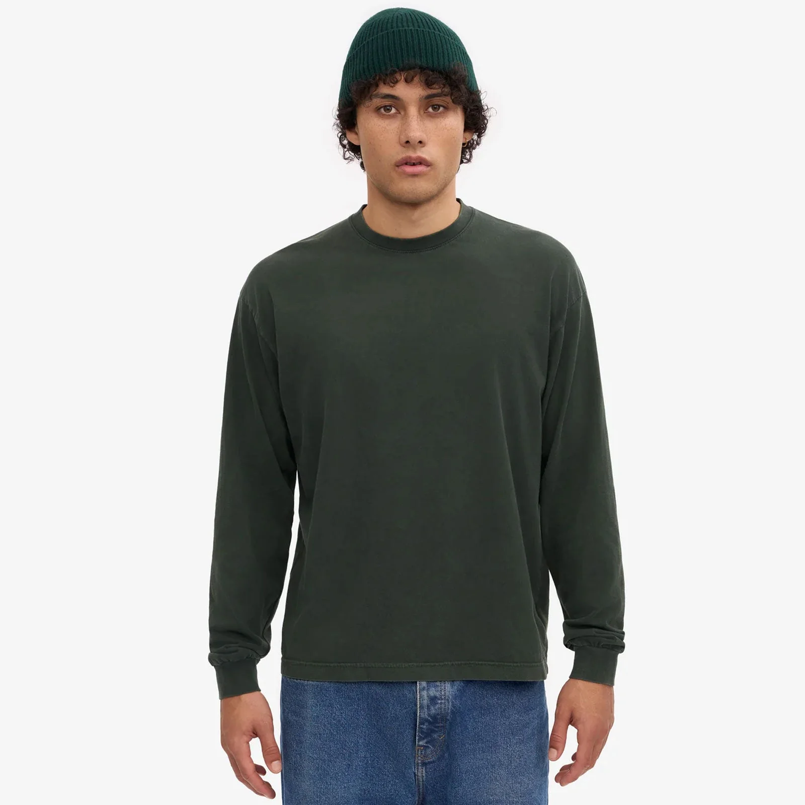 Organic Oversized LS T-Shirt midnight forest