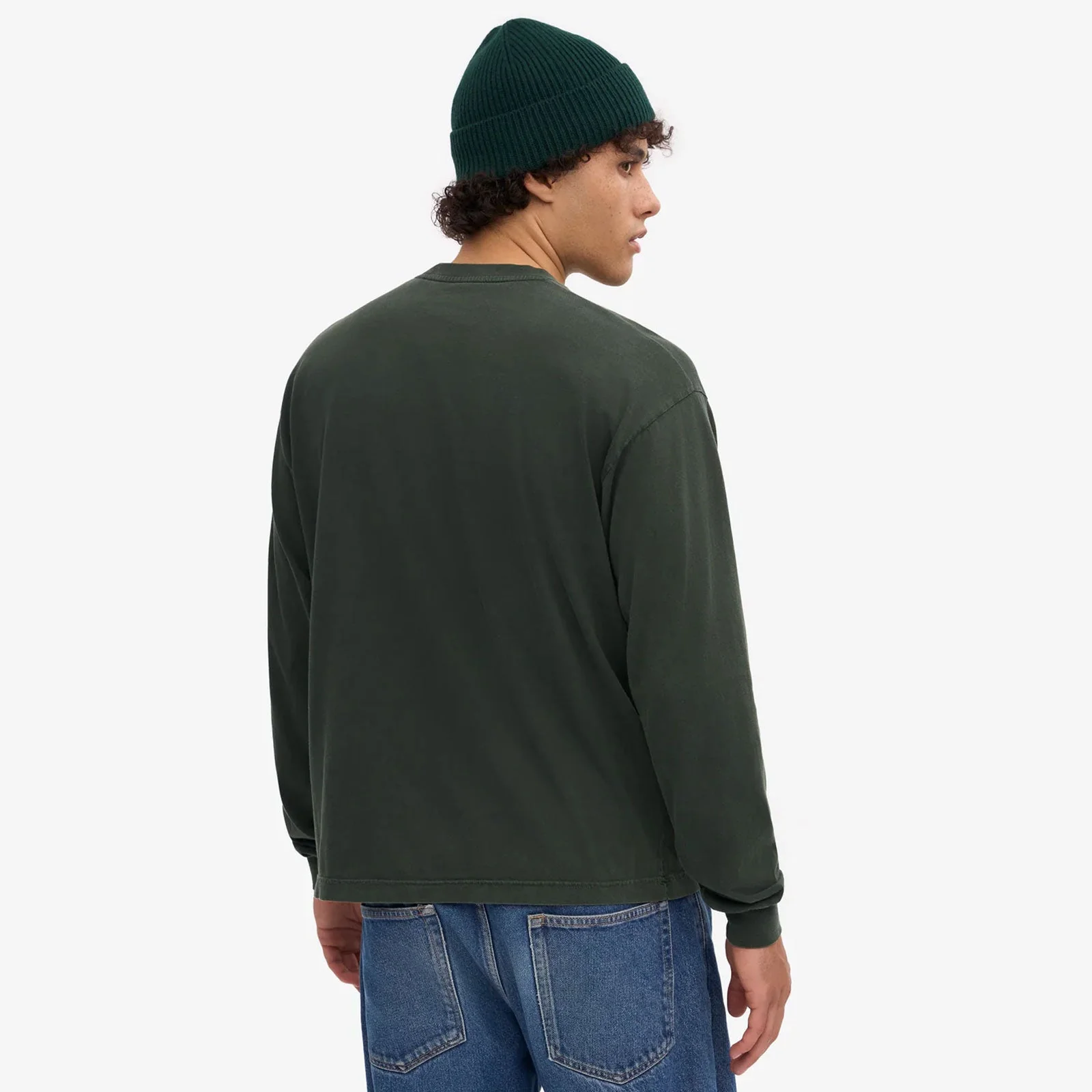 Organic Oversized LS T-Shirt midnight forest - Image 2