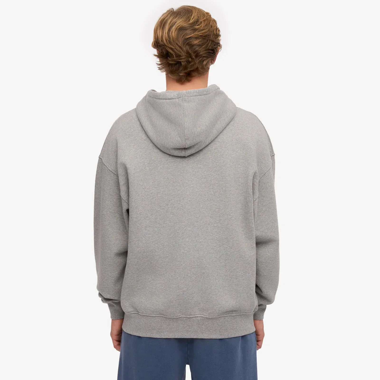 Organic Oversized Zip Hood heather grey - Image 2