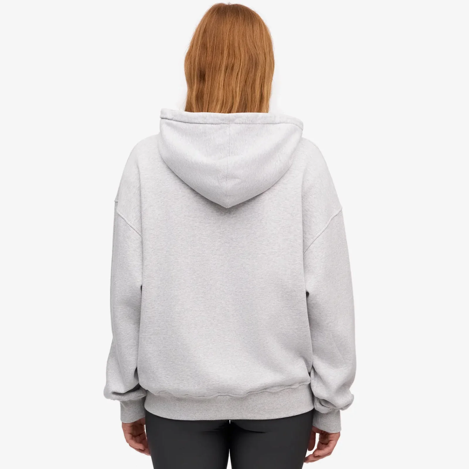 Organic Oversized Zip Hood snow melange - Image 3