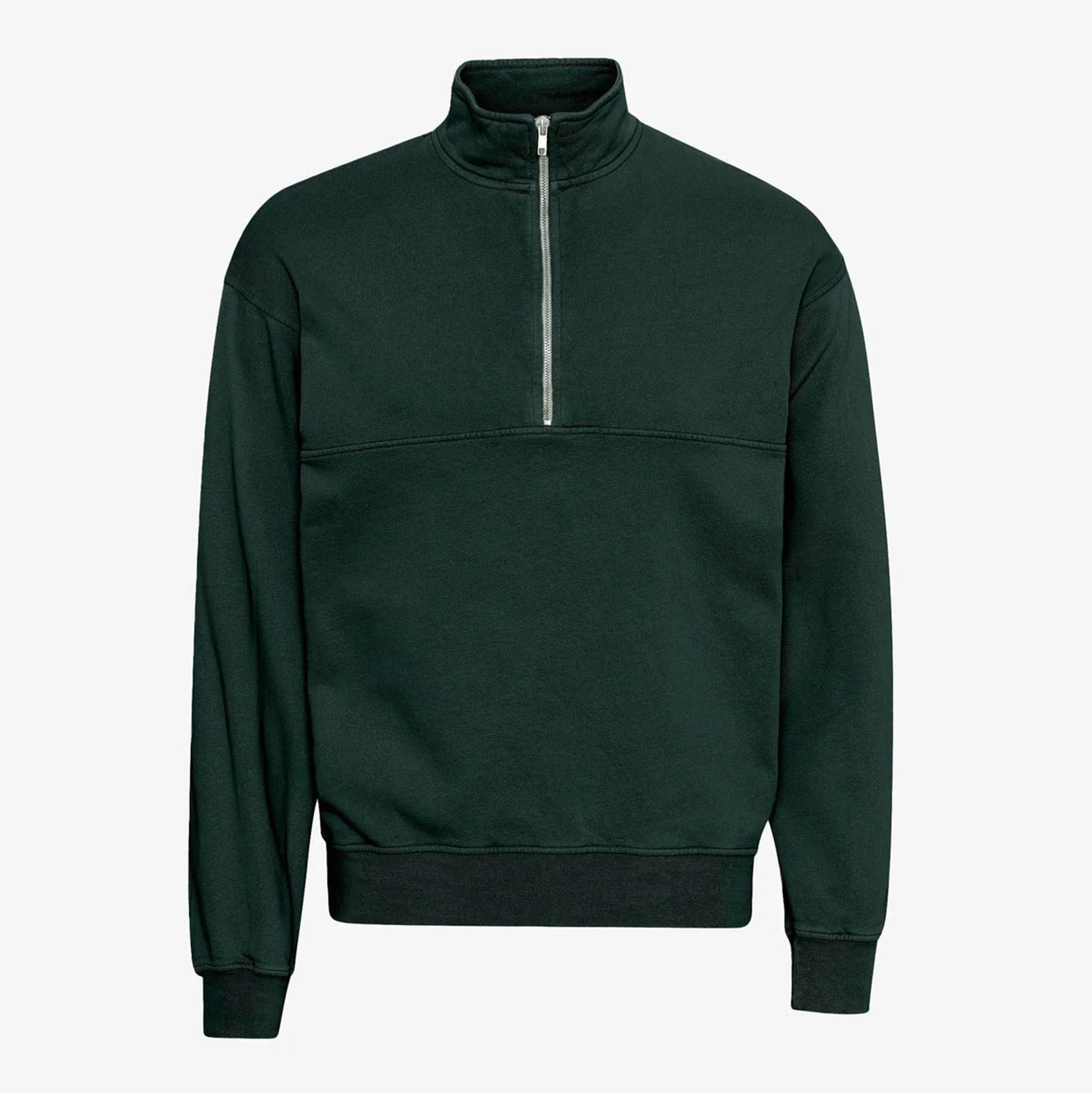 Organic Quarter Zip hunter green