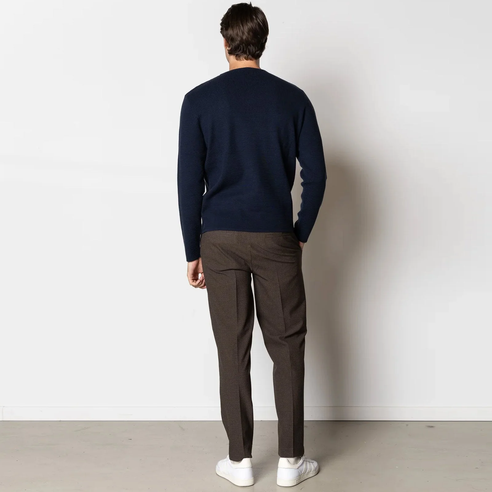 Oscar Knitted Jumper navy - Image 2