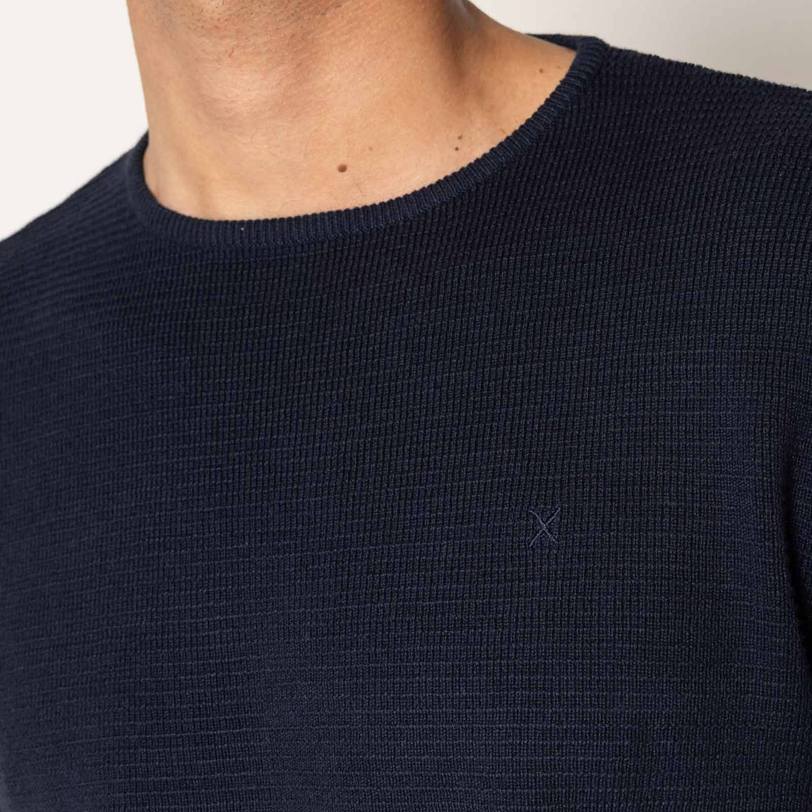 Oscar Knitted Jumper navy - Image 4