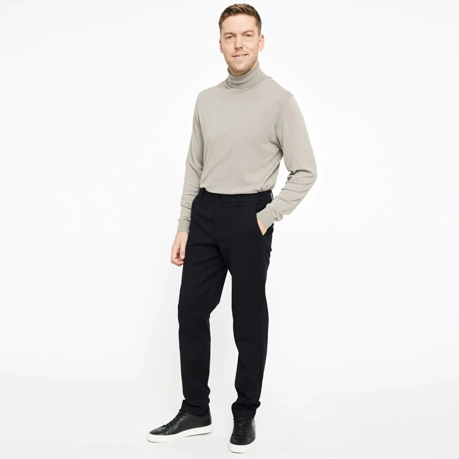 OscarPL 370 Regular Fit Cotton Chino black - Image 2