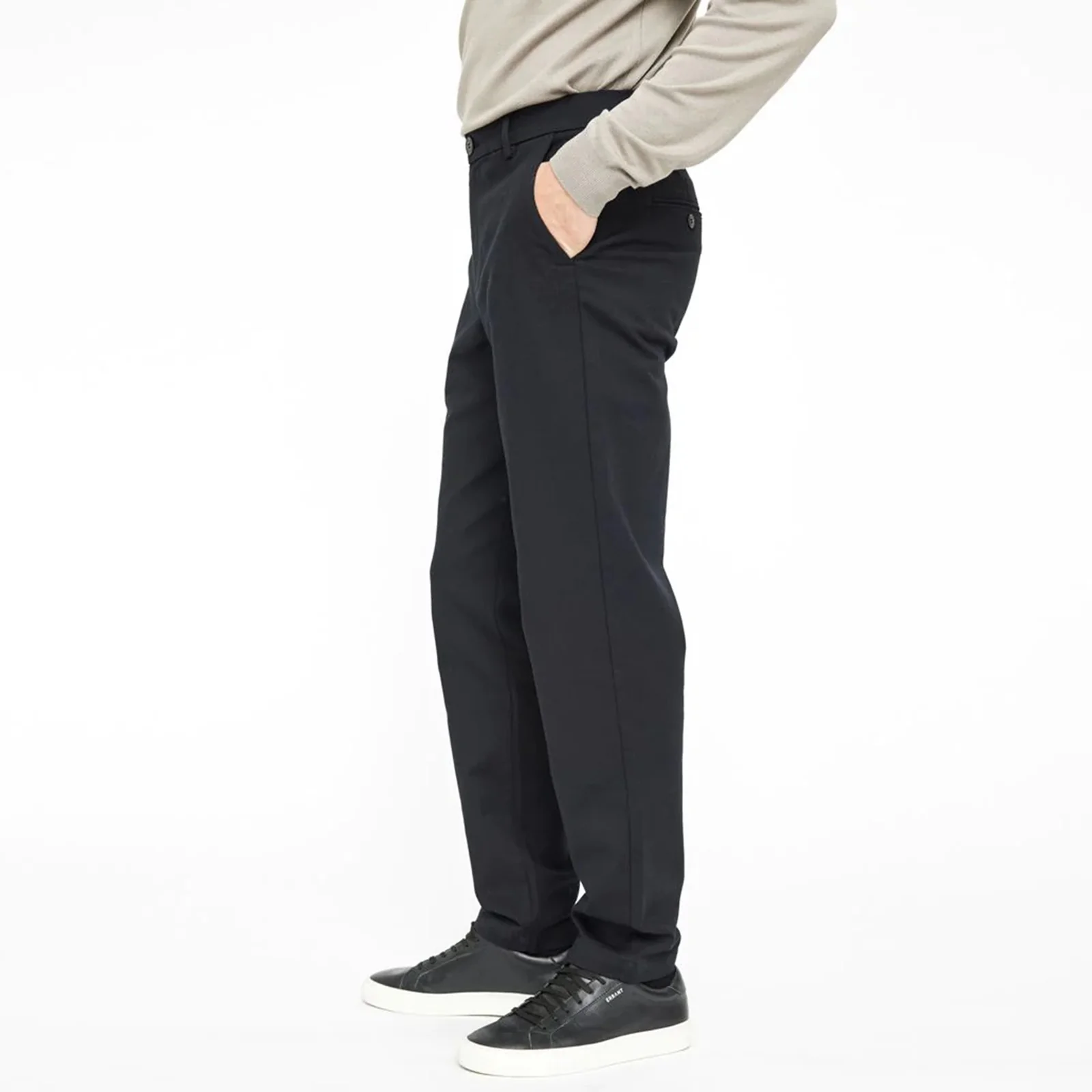 OscarPL 370 Regular Fit Cotton Chino black - Image 3
