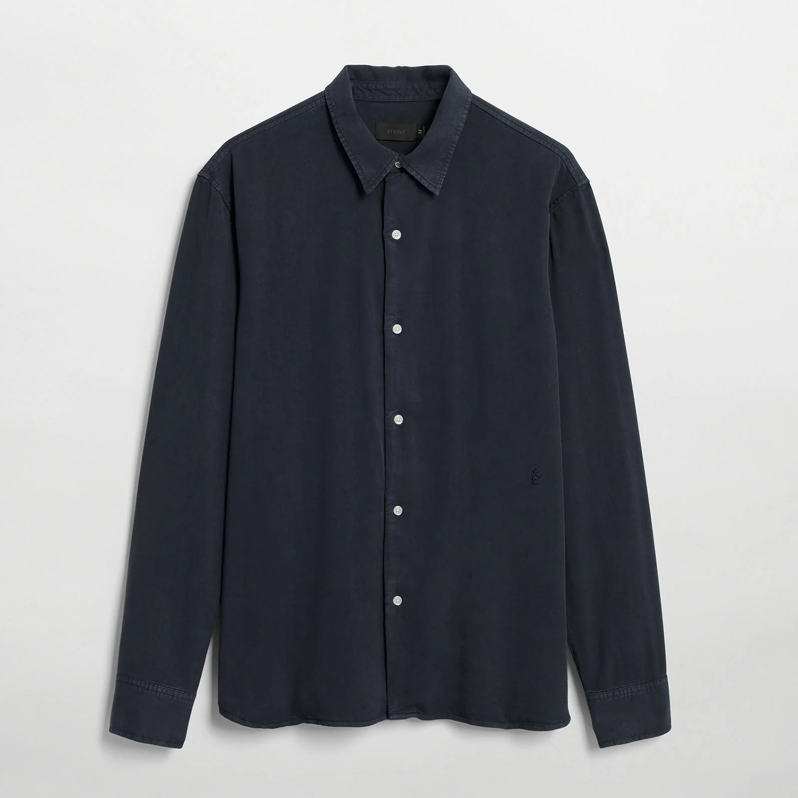 Ossian Tencel Shirt dark navy - Image 5