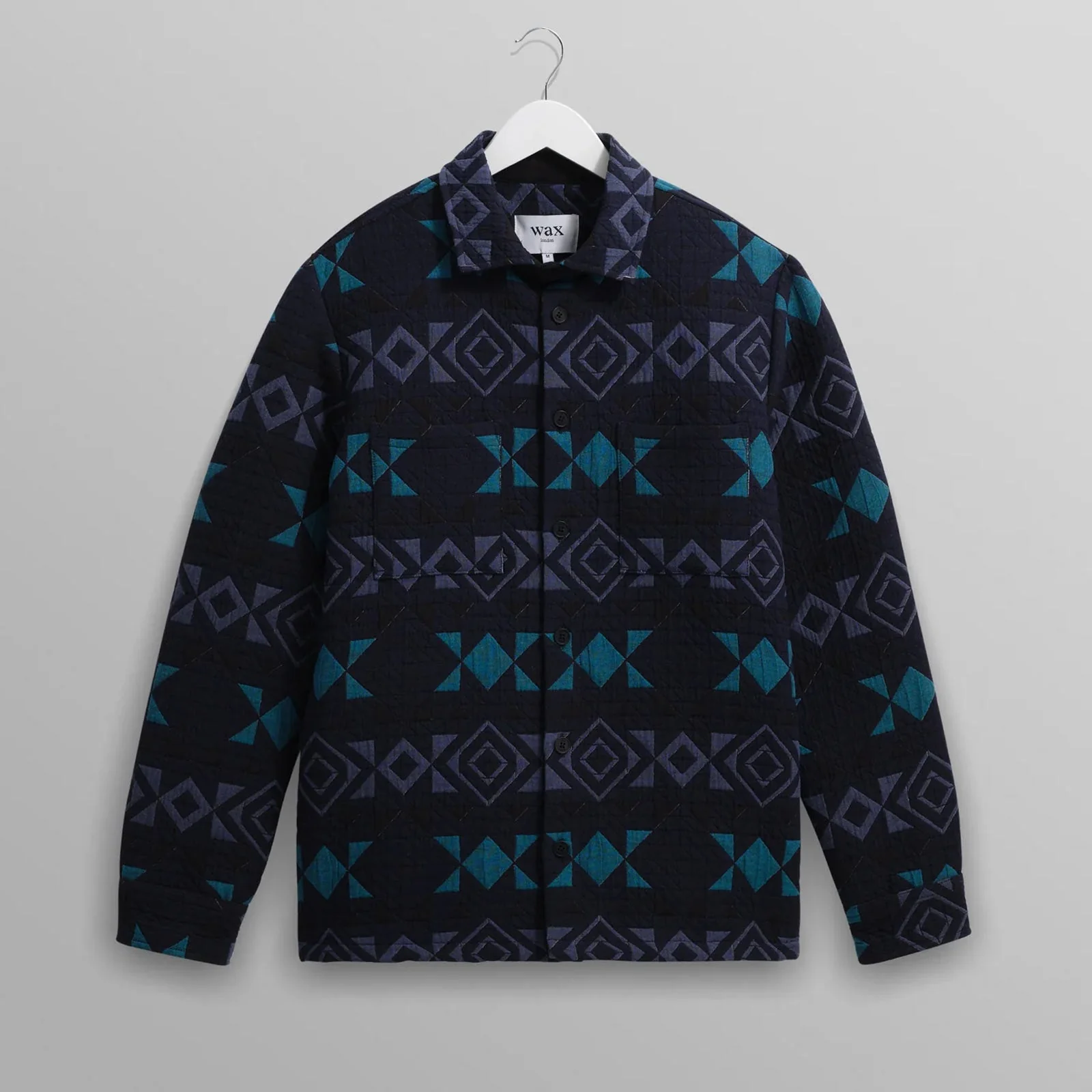 Otto Overshirt Blanket Quilt navy/teal - Image 5