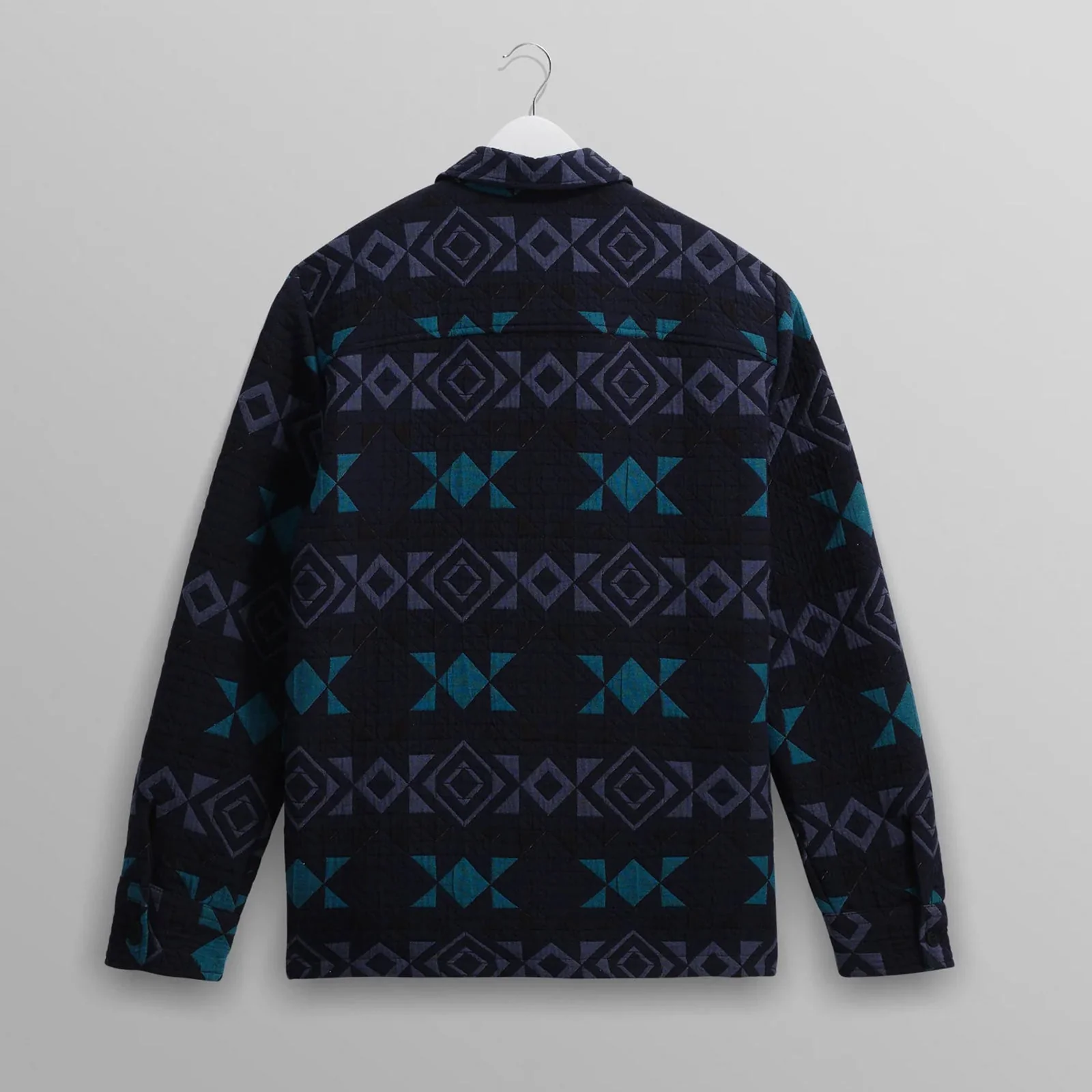 Otto Overshirt Blanket Quilt navy/teal - Image 6