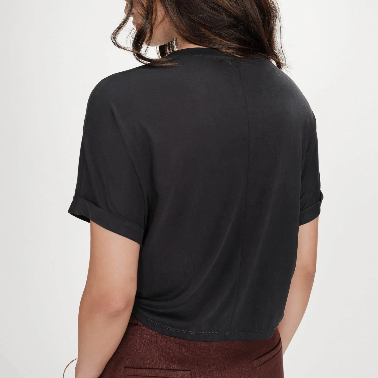 Oversized Modal T-Shirt Parma carbone - Image 2