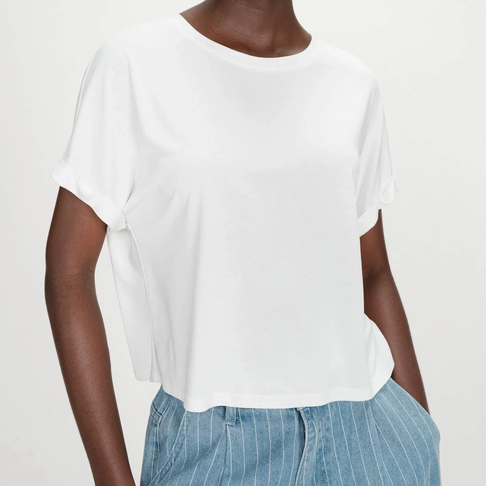 Oversized Modal T-Shirt Parma ivoire