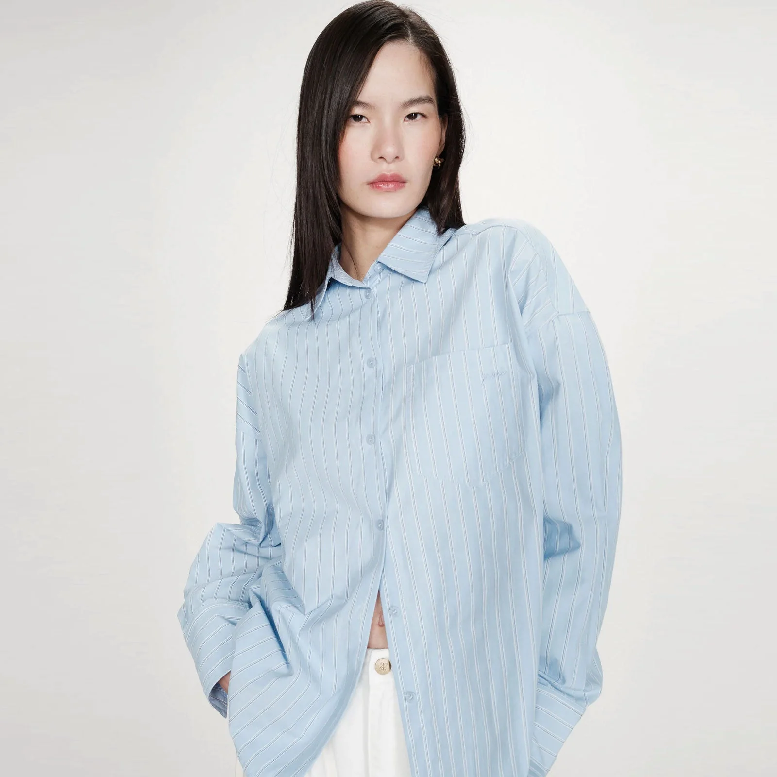 Oversized Shirt Valerie bleuet