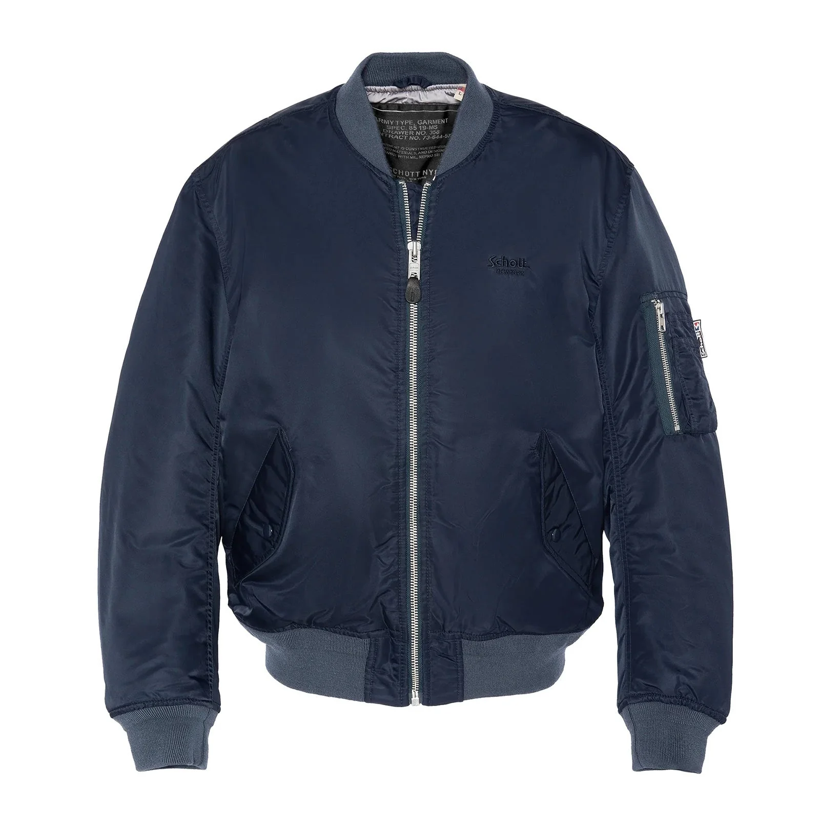 Oversized Unisex Vintage Bomber dark navy