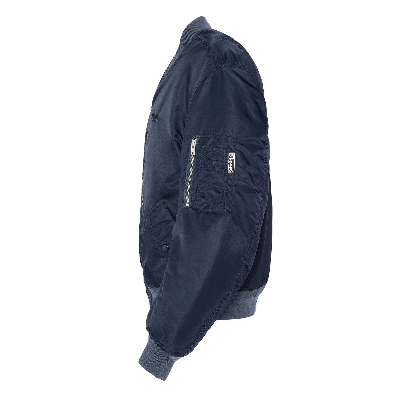 Oversized Unisex Vintage Bomber dark navy - Image 3