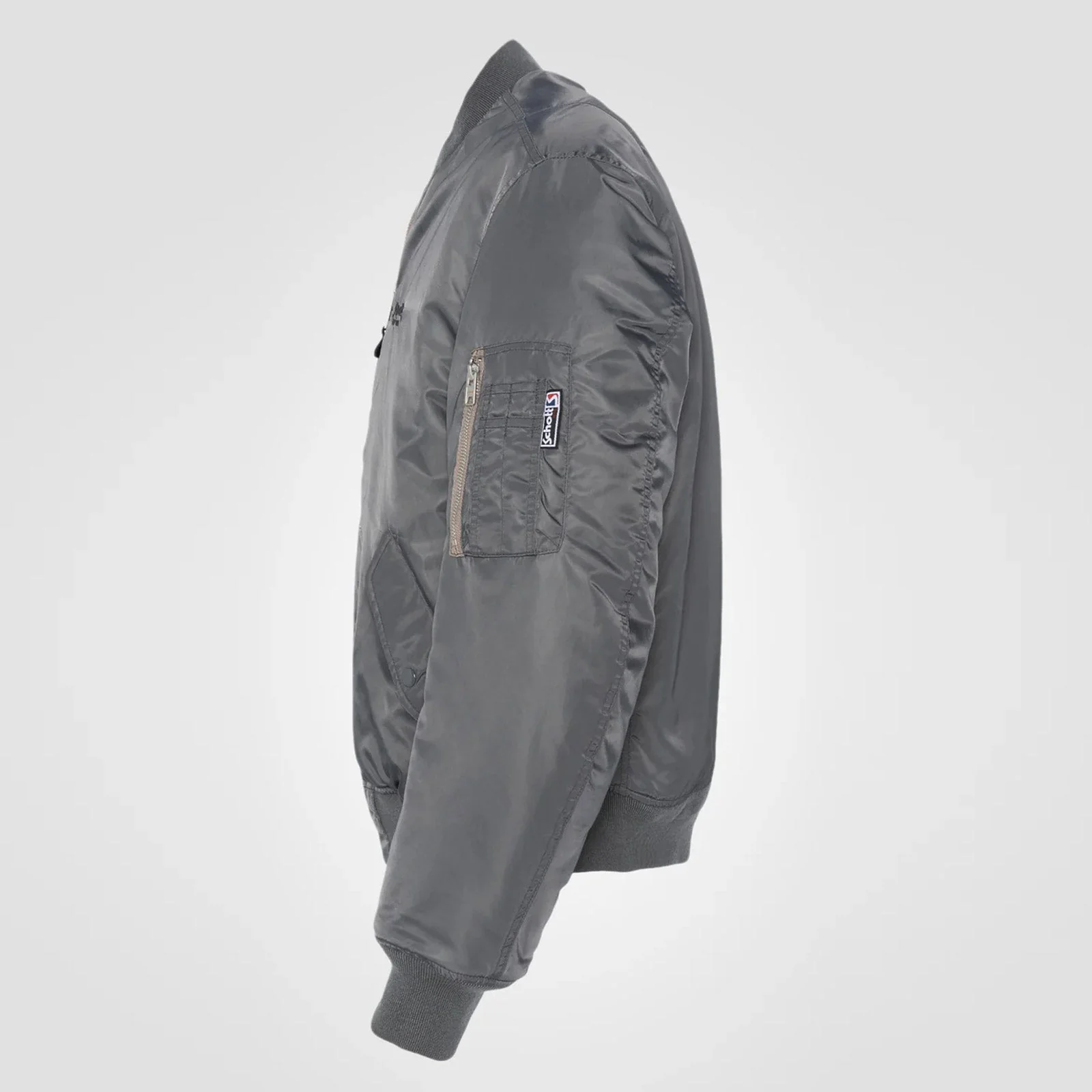 Oversized Unisex Vintage Bomber pewter - Image 3