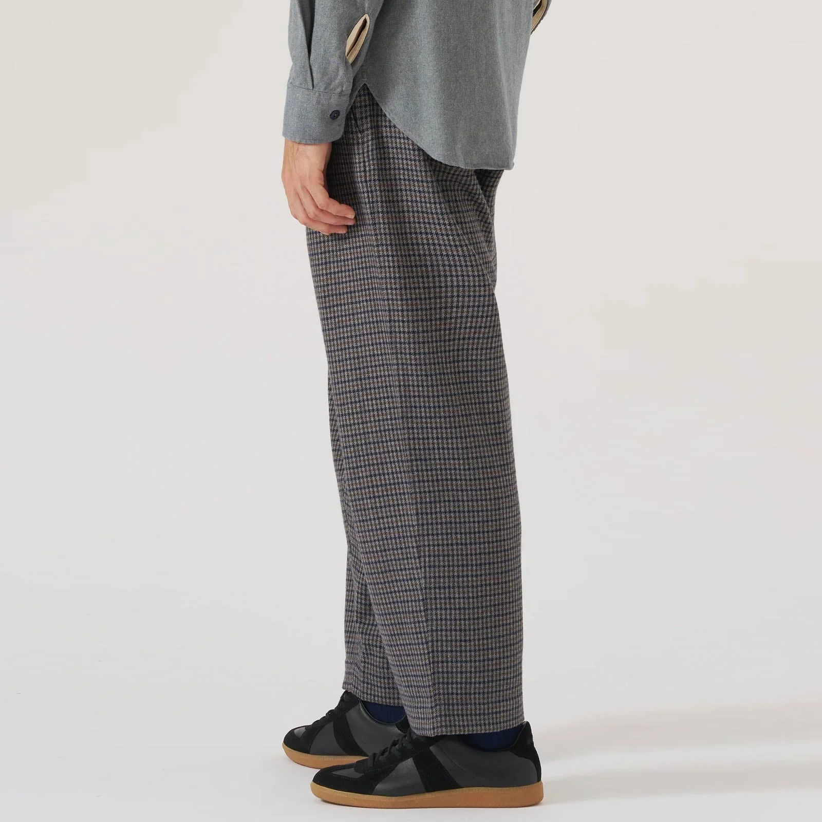 Oxford Houndstooth Wool Mix Pant charcoal - Image 2