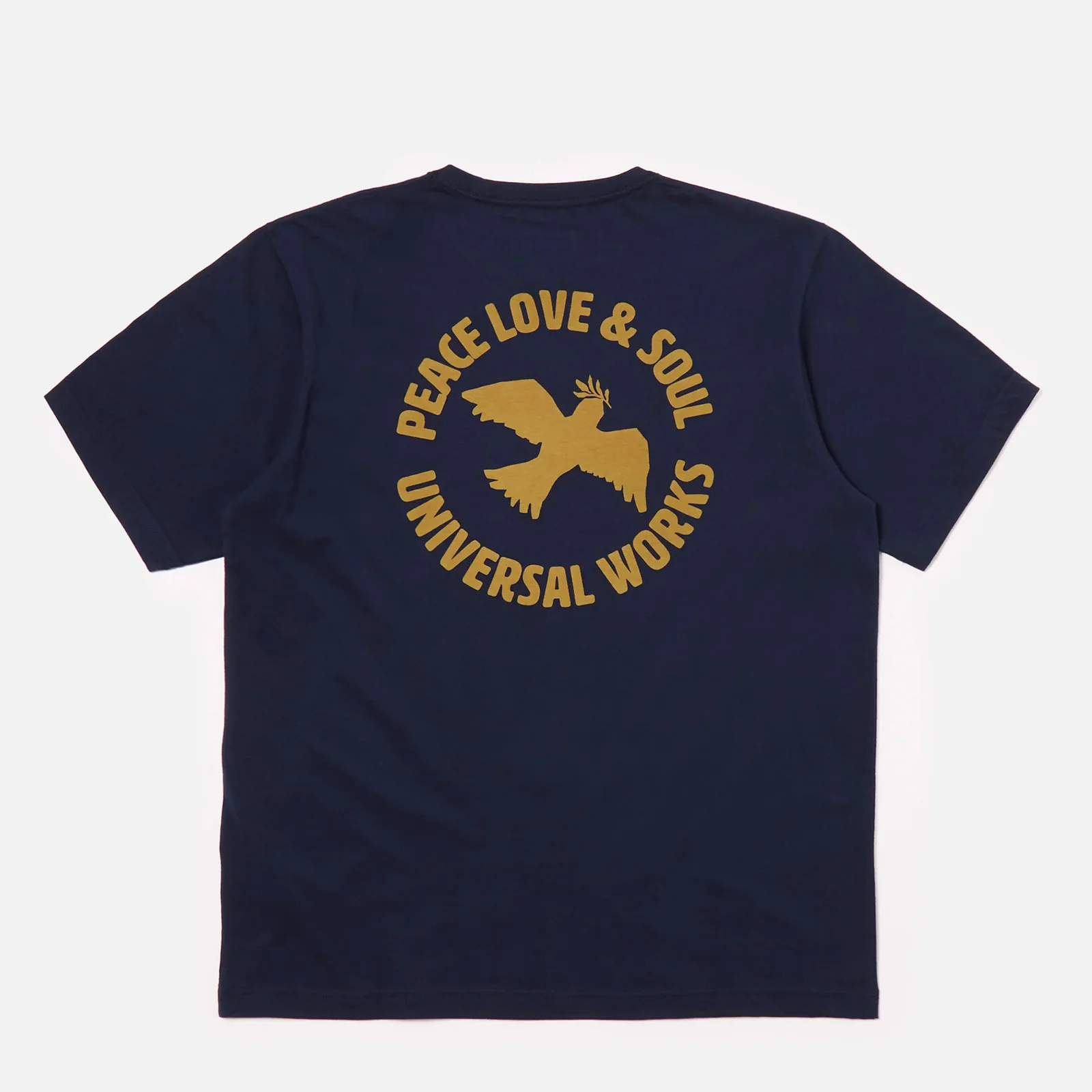 Peace, Love & Soul Print Tee navy - Image 2