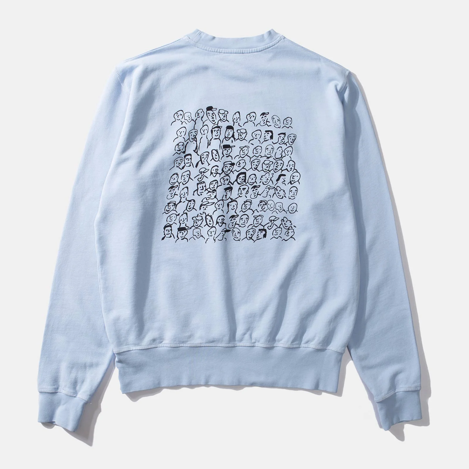 People Sweatshirt plain light blue - Image 2