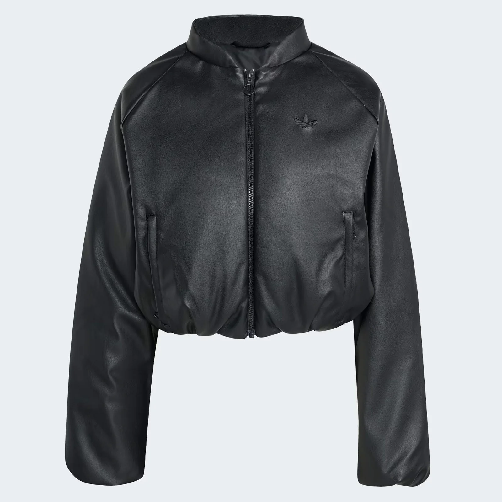 Pleather Bomber Jacket black - Image 3