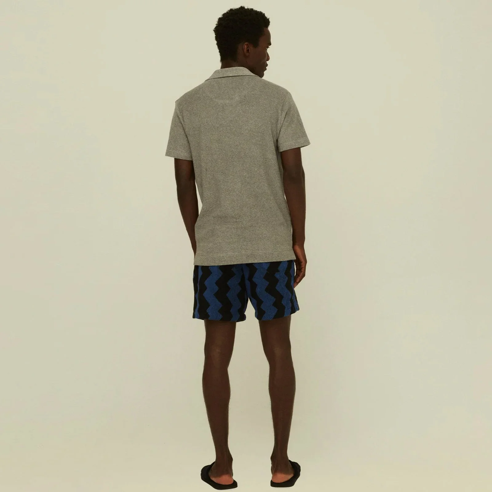Polo Terry Shirt grey melange - Image 4