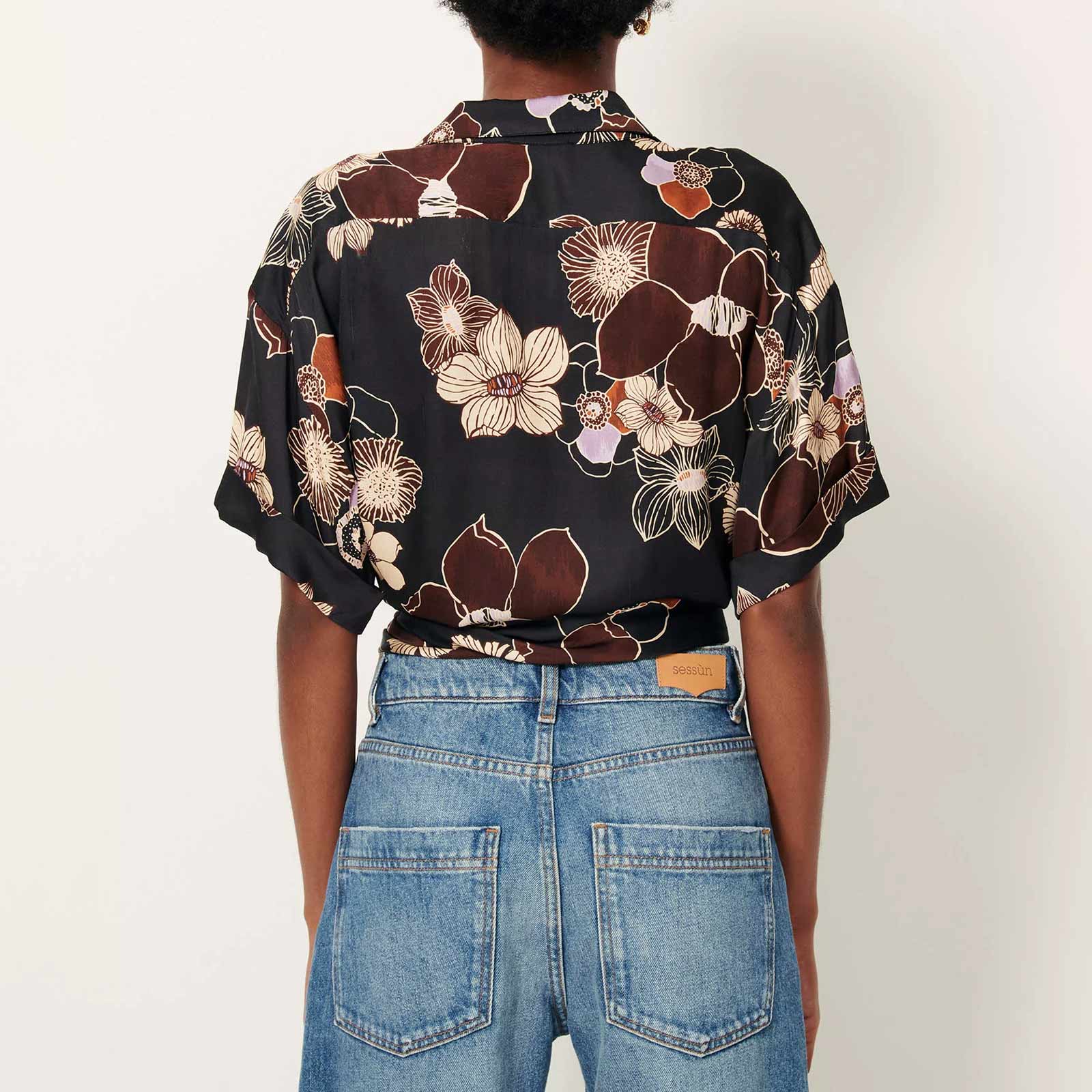 Procida Blouse black hybis - Image 2
