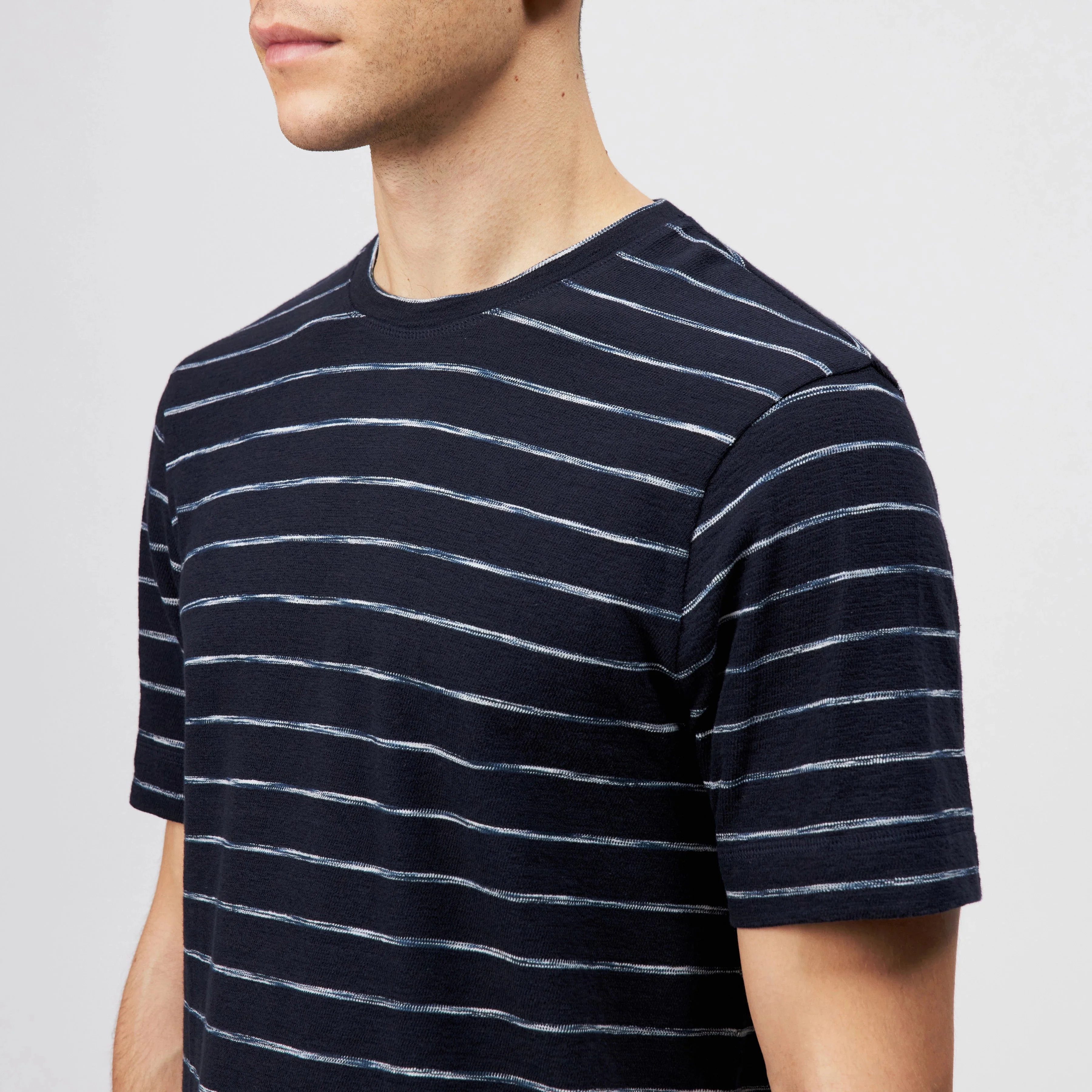 Raphael T-Shirt 524061 navy/white stripes - Image 3
