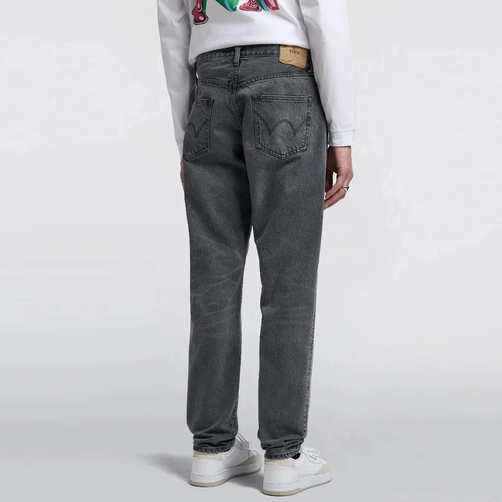 Regular Tapered Kaihara black grey used - Image 3