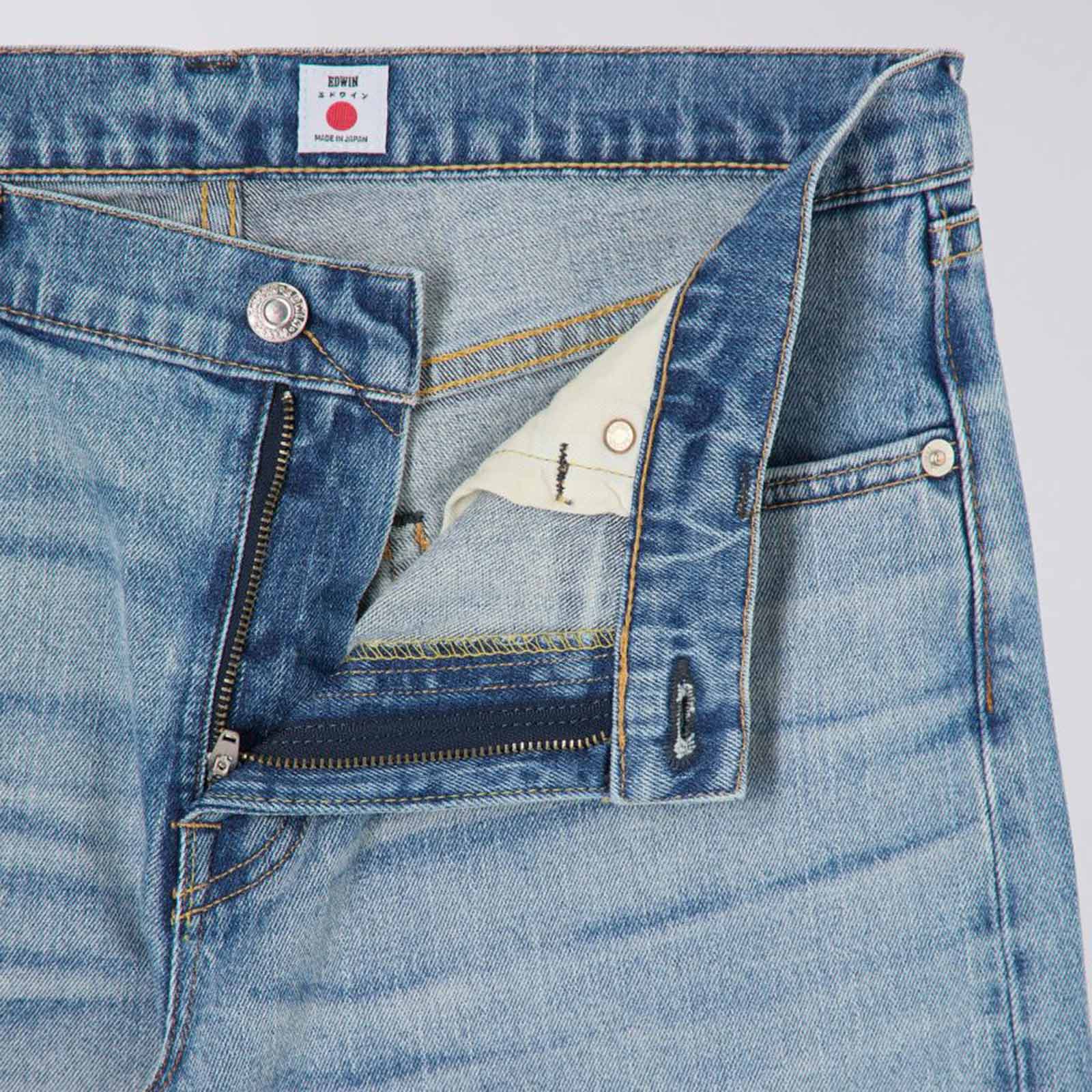 Regular Tapered Kaihara Pure Indigo blue light used - Image 5