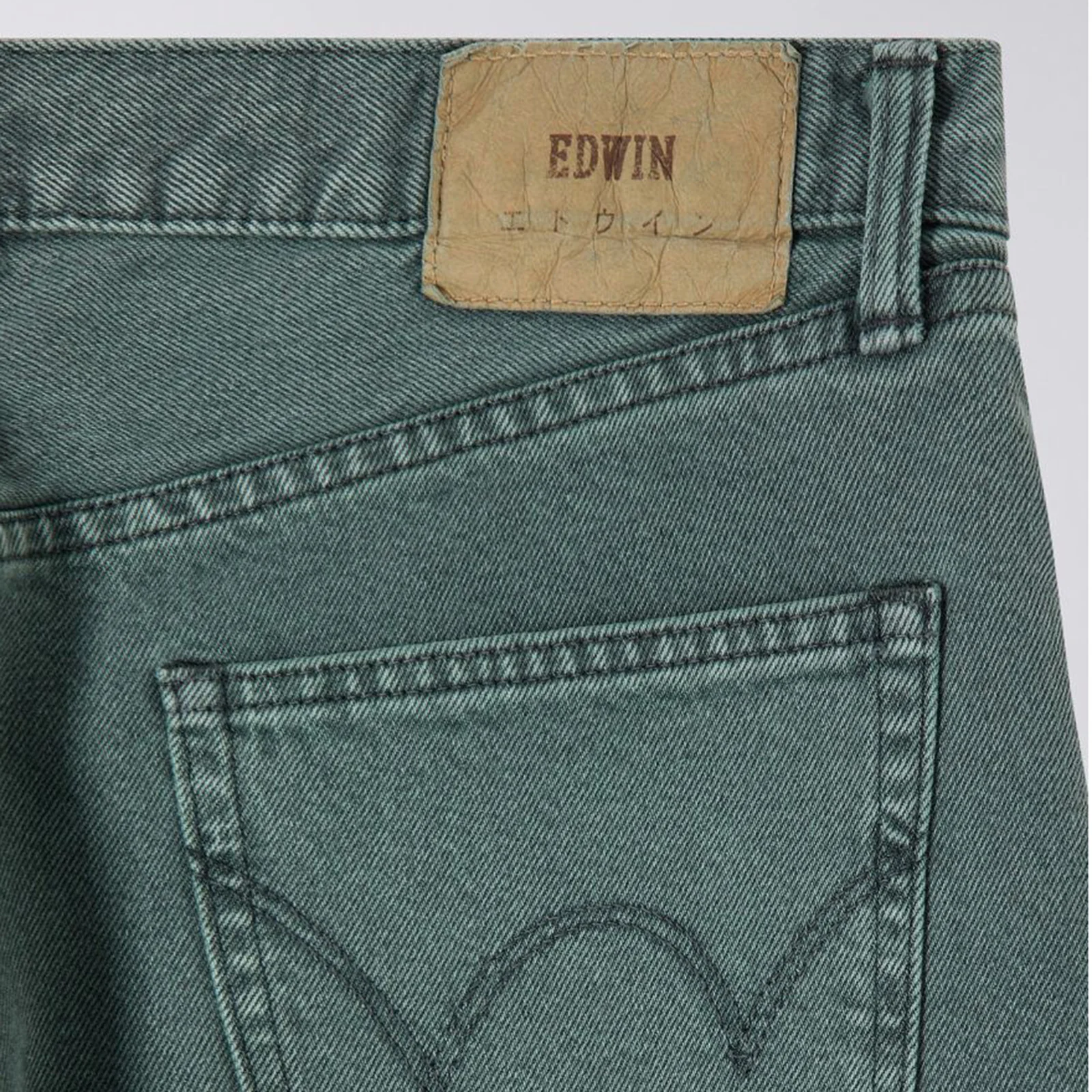 Regular Tapered Kaihara Right Hand black denim black/green black - Image 3