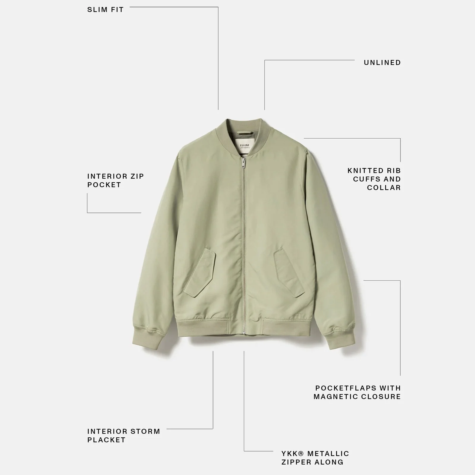 Rex Jacket silver green - Image 7
