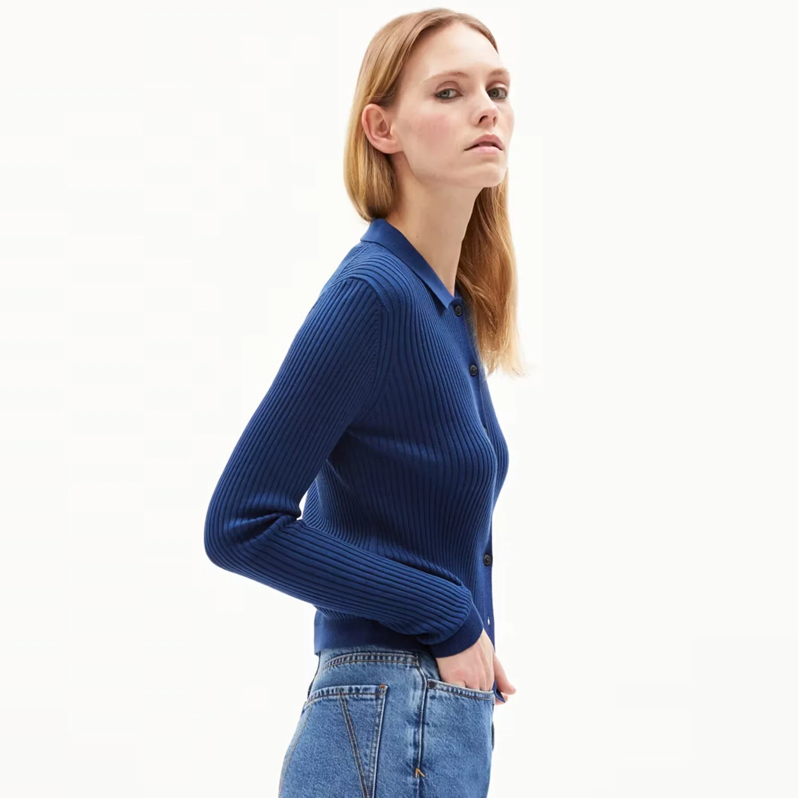 Riciaa Cardigan faded indigo - Image 2