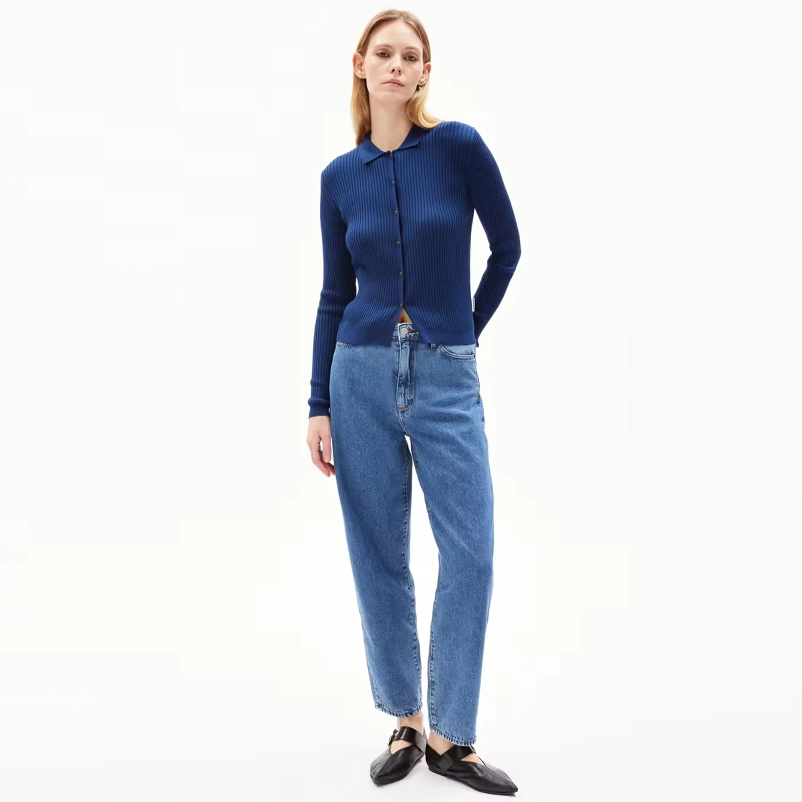 Riciaa Cardigan faded indigo - Image 3