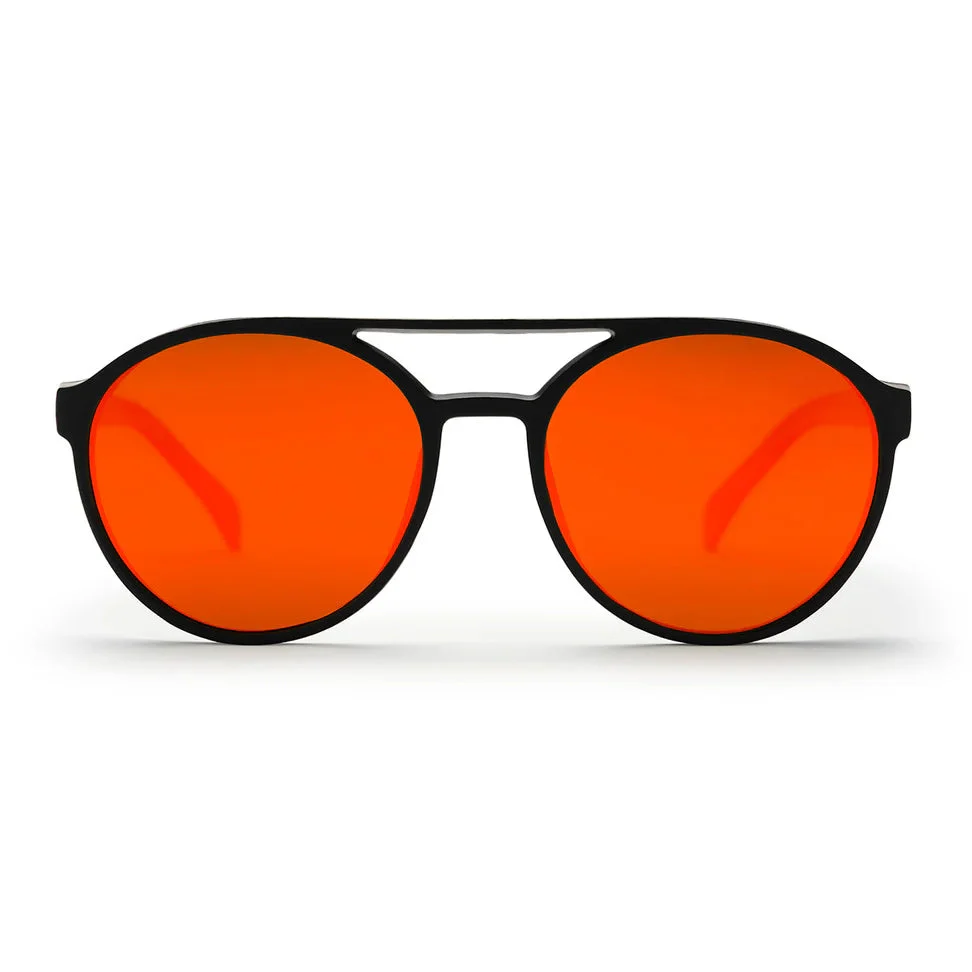 Rickard Sunglasses black/red mirror