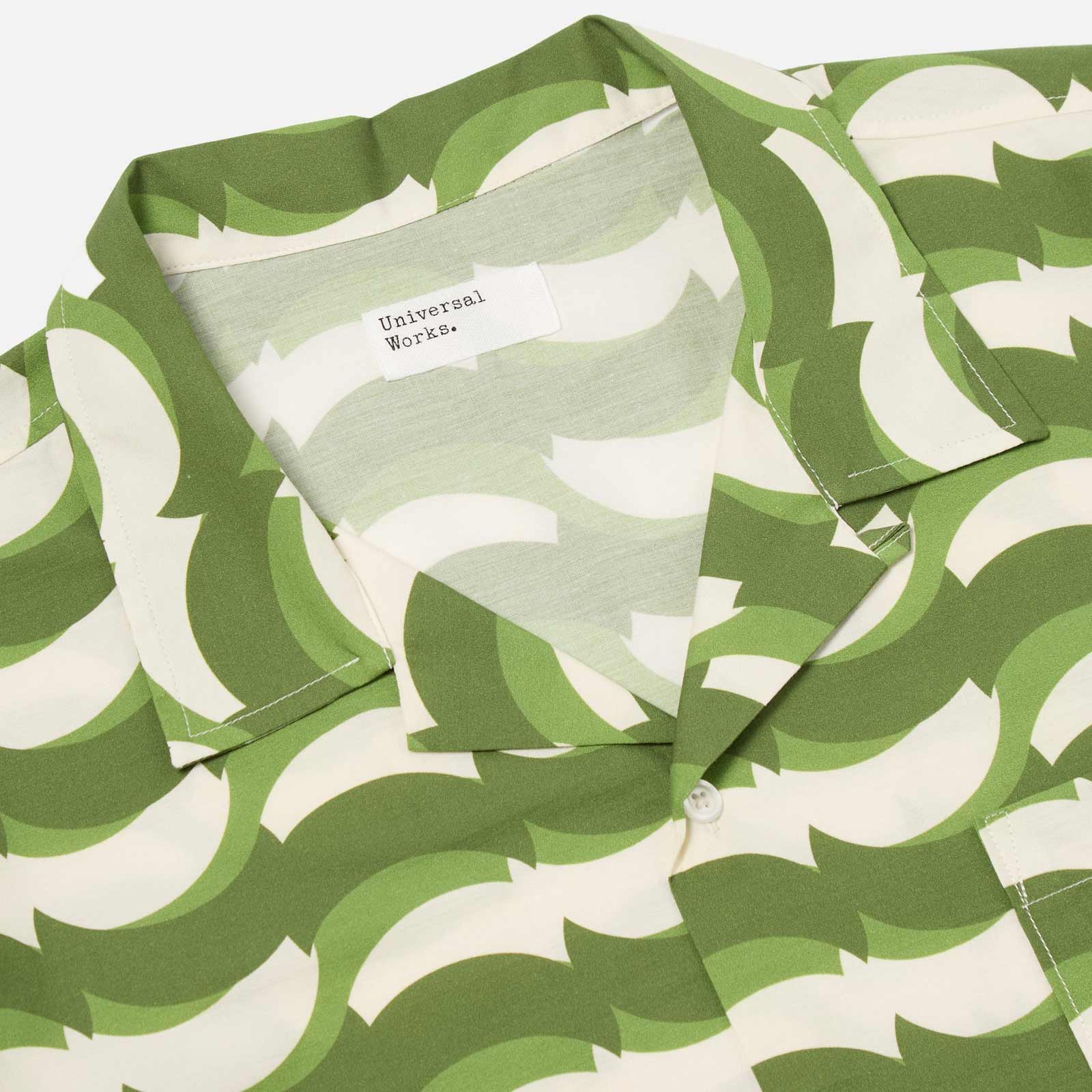 Road Shirt Geo Wave Print green - Image 5
