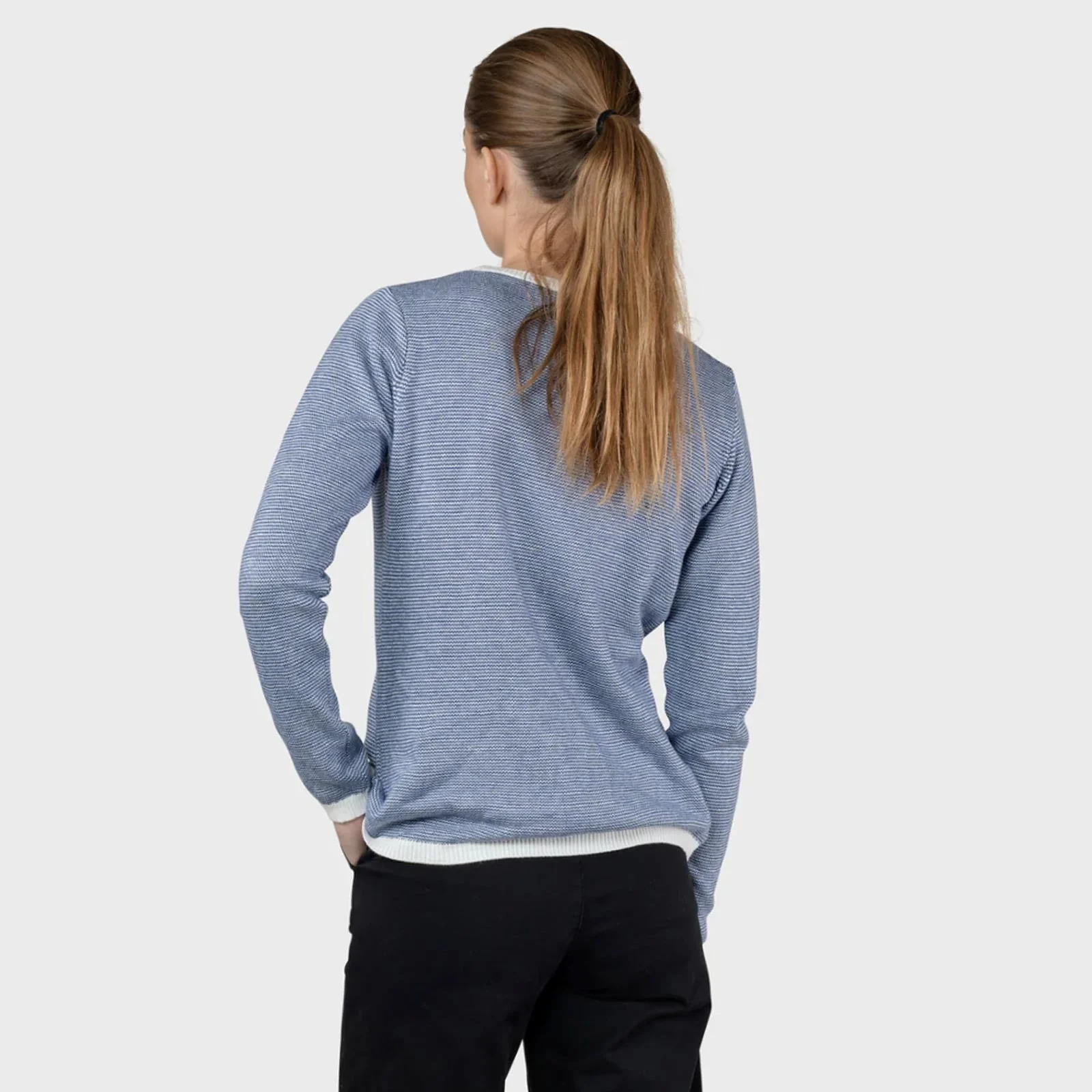 Rosa Knit Jumper cream/surf blue - Image 2