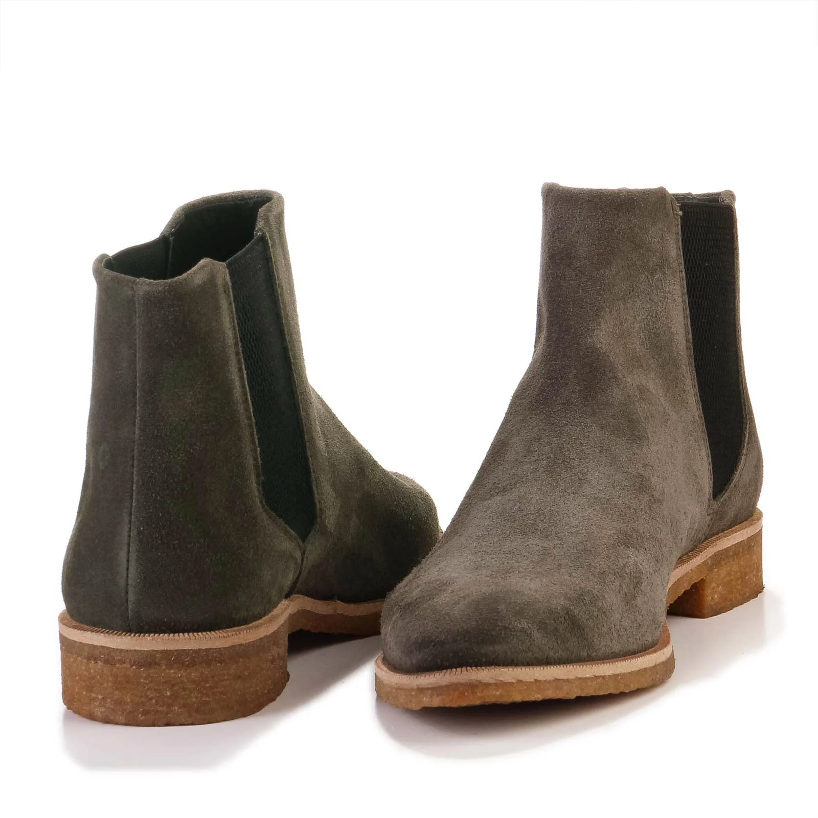 Prime Crepe Chelsea Suede olive - Image 3