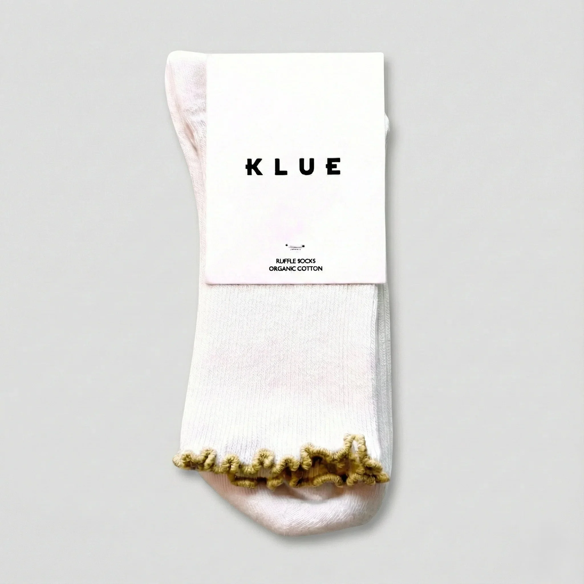 Ruffles Organic Cotton Socks gold