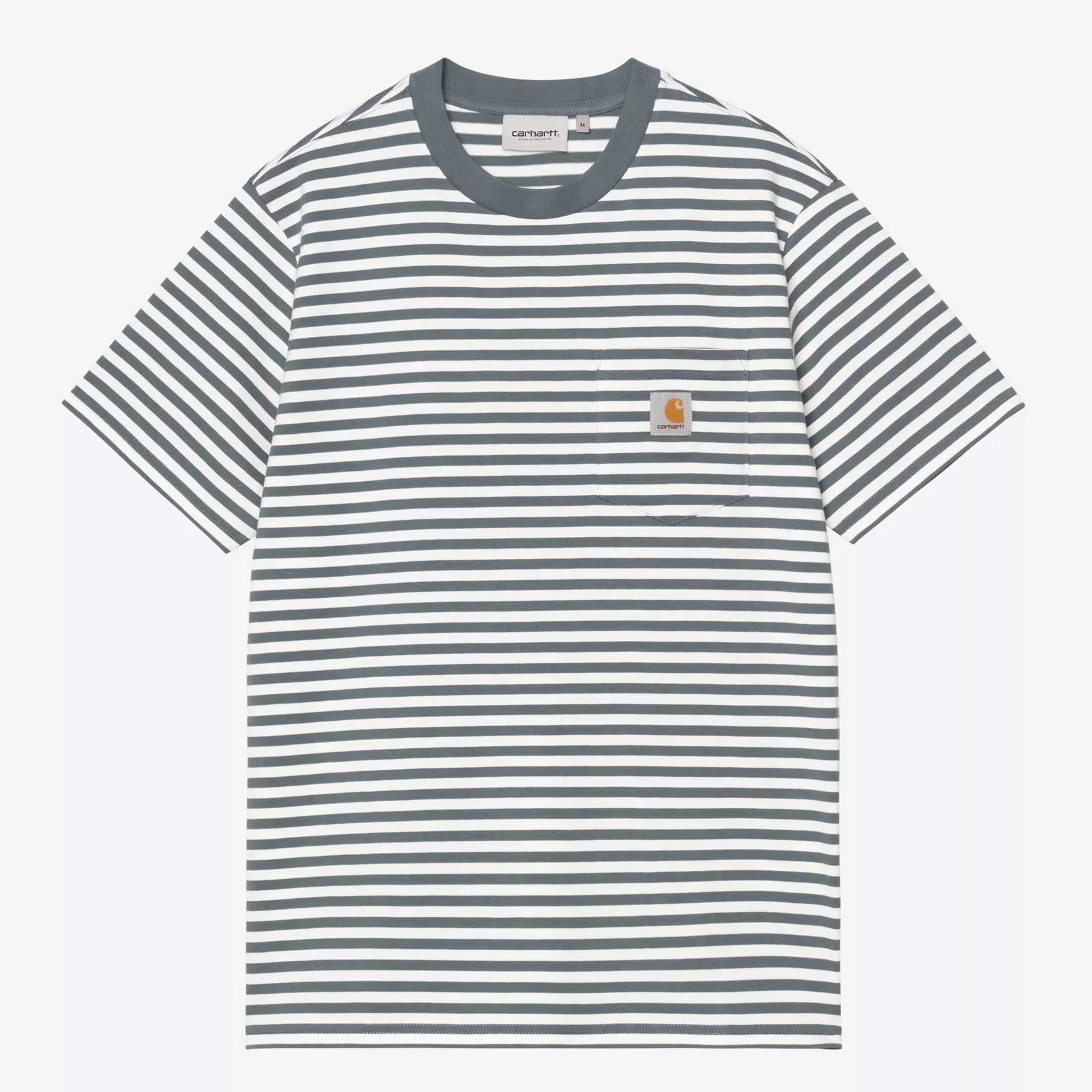 S/S Ezra Pocket T-Shirt ezra stripe/cozy blue/wax