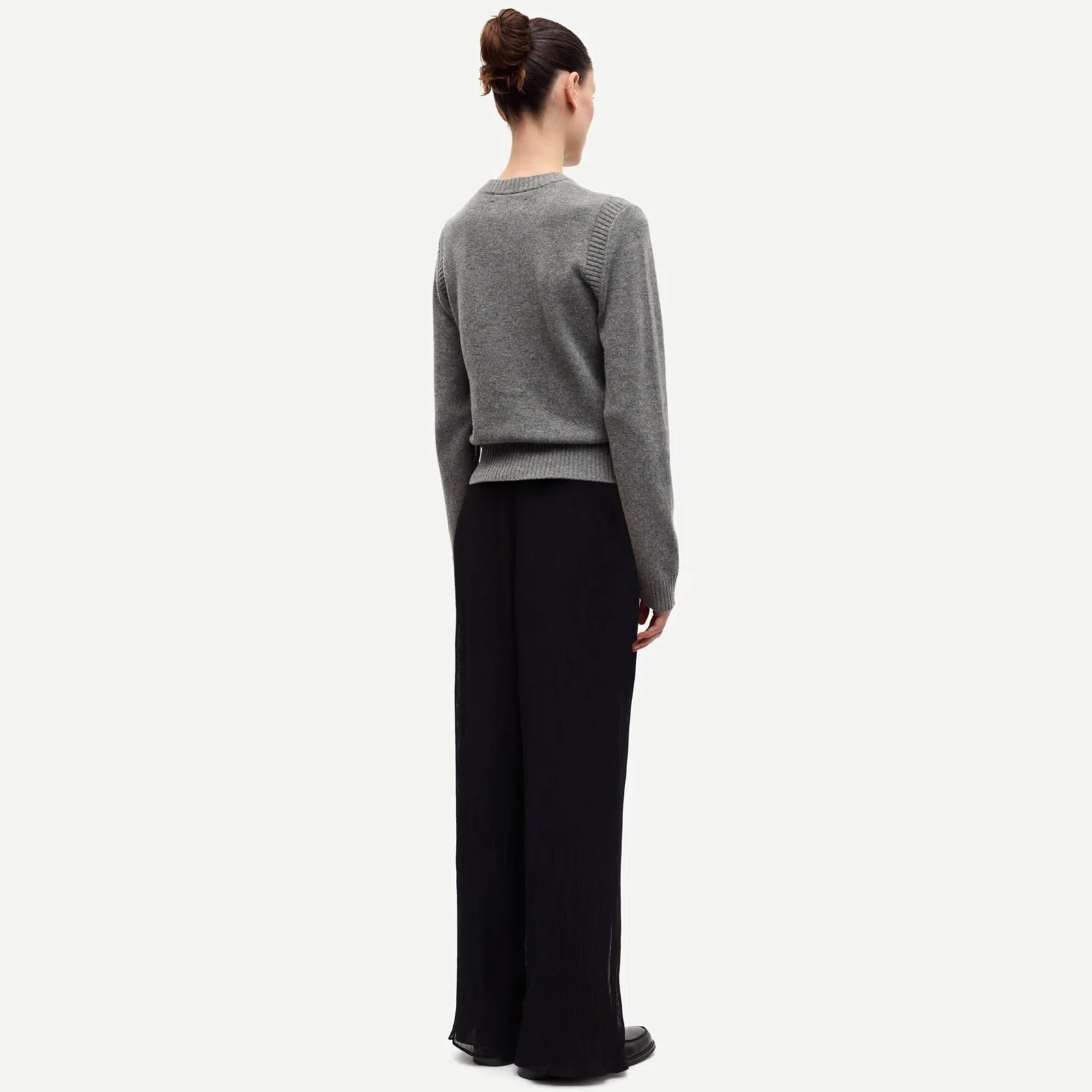 Saelif Short Cardigan 15010 dark grey mel. - Image 2