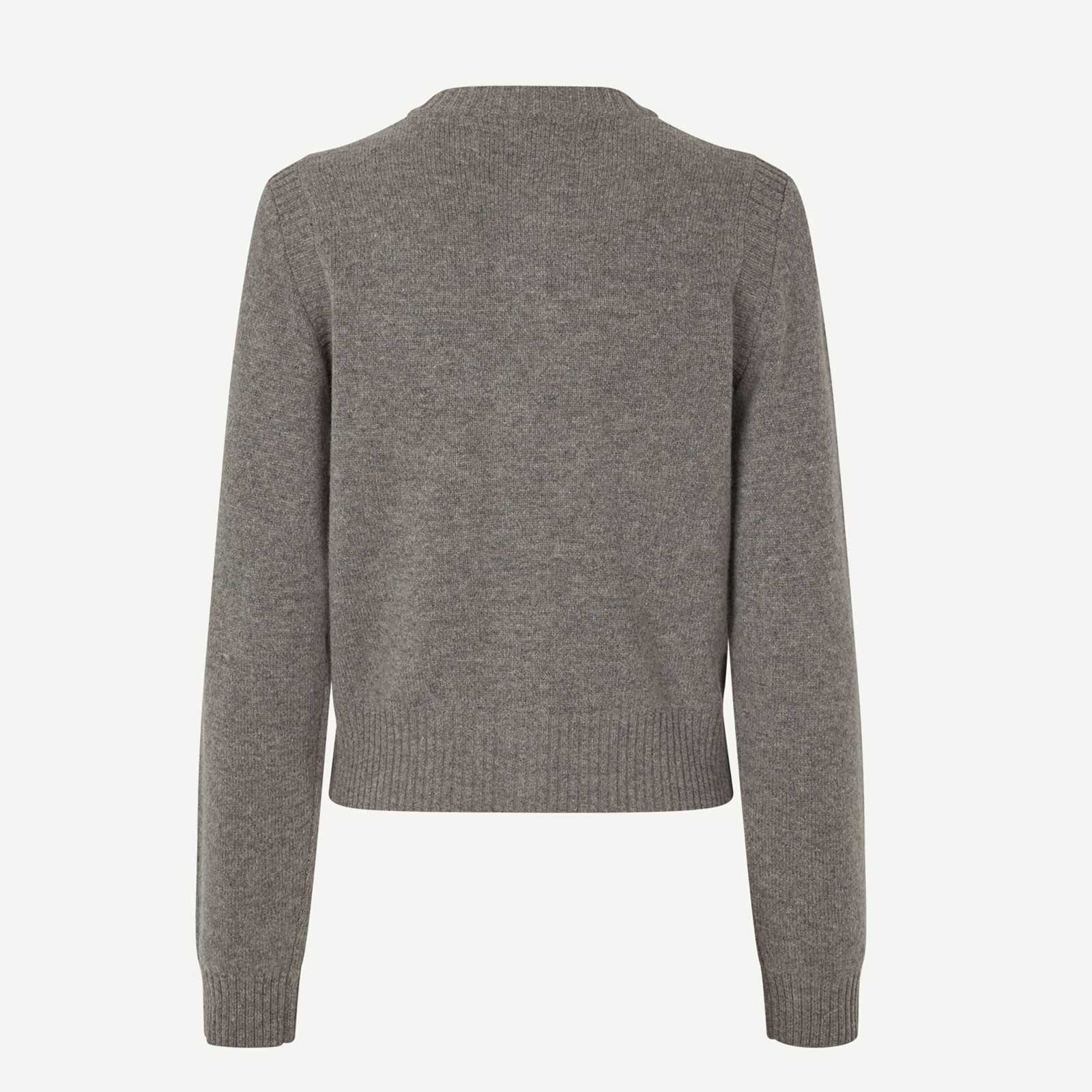 Saelif Short Cardigan 15010 dark grey mel. - Image 6