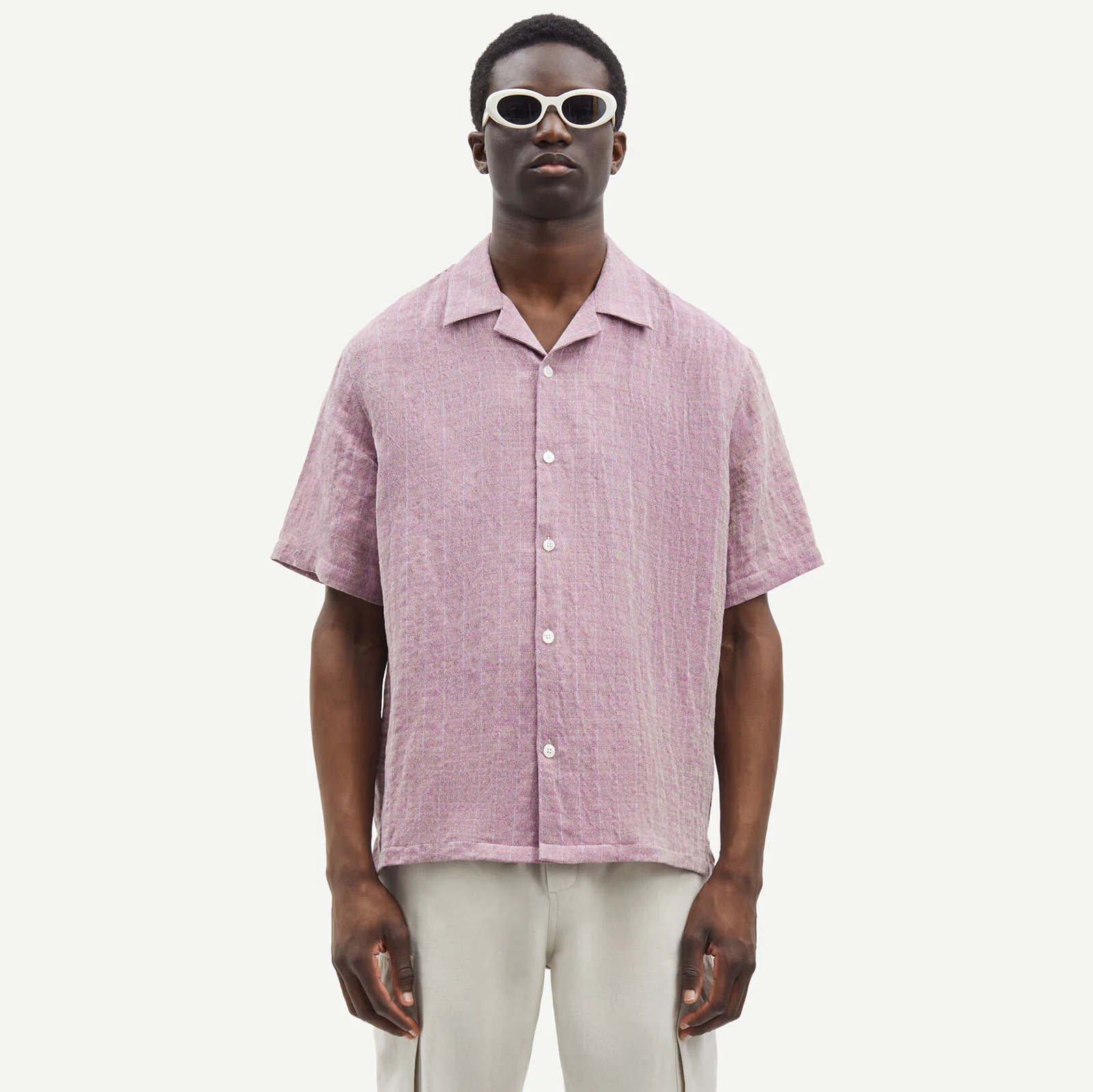 Saemerson Shirt orchid haze chambray - Image 3