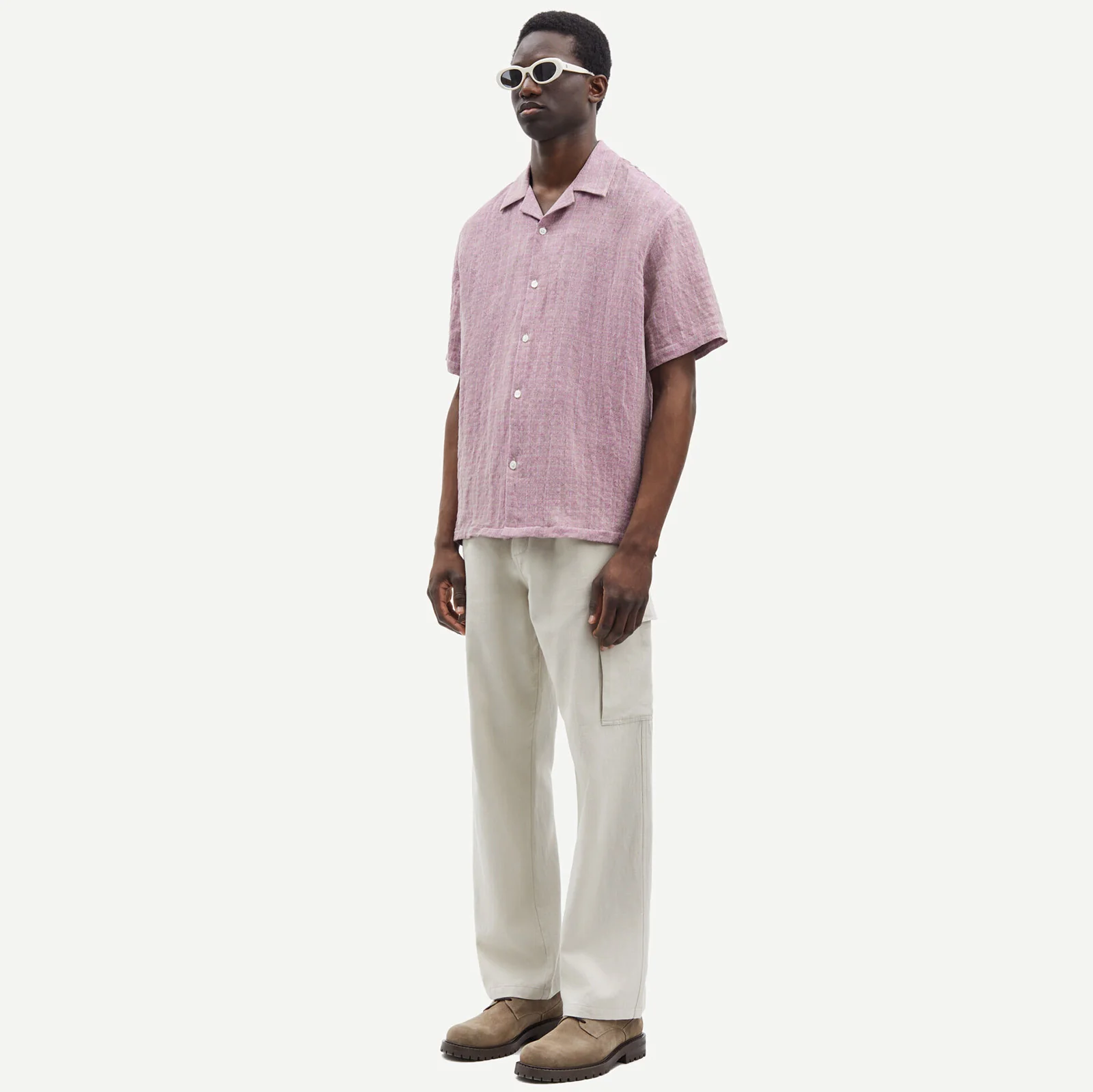 Saemerson Shirt orchid haze chambray - Image 4