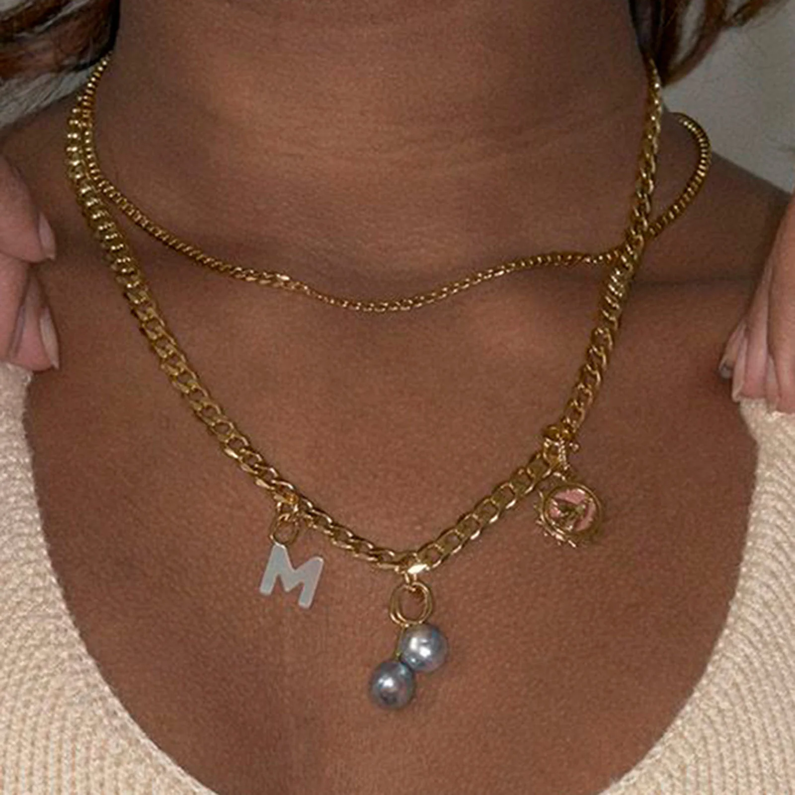 Saffi Necklace 43 gold - Image 3