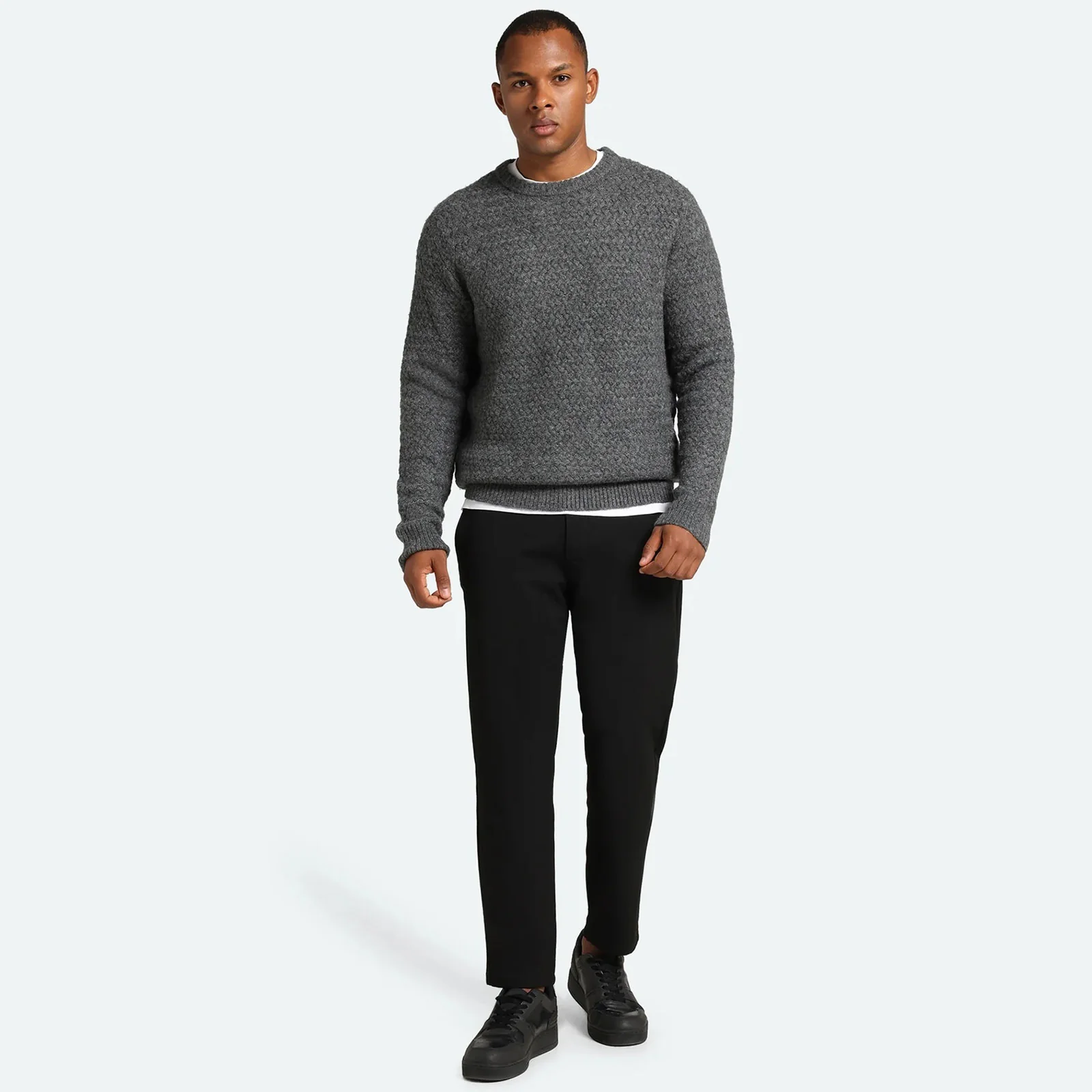 Saigon 3963 Knit Jumper gray pinstripe - Image 3