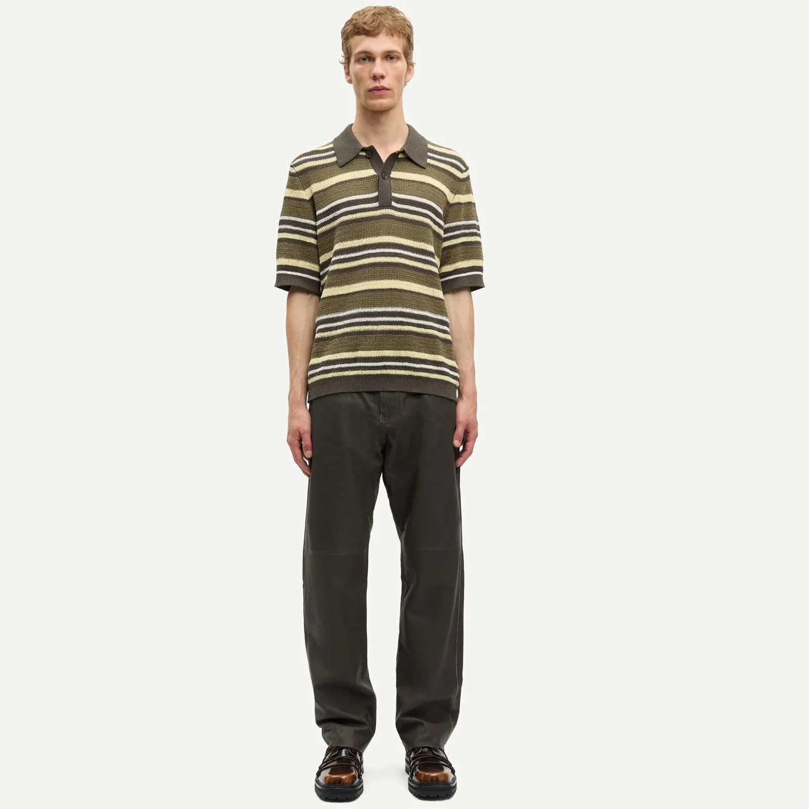 Samarco Polo SS burnt olive st. - Image 3