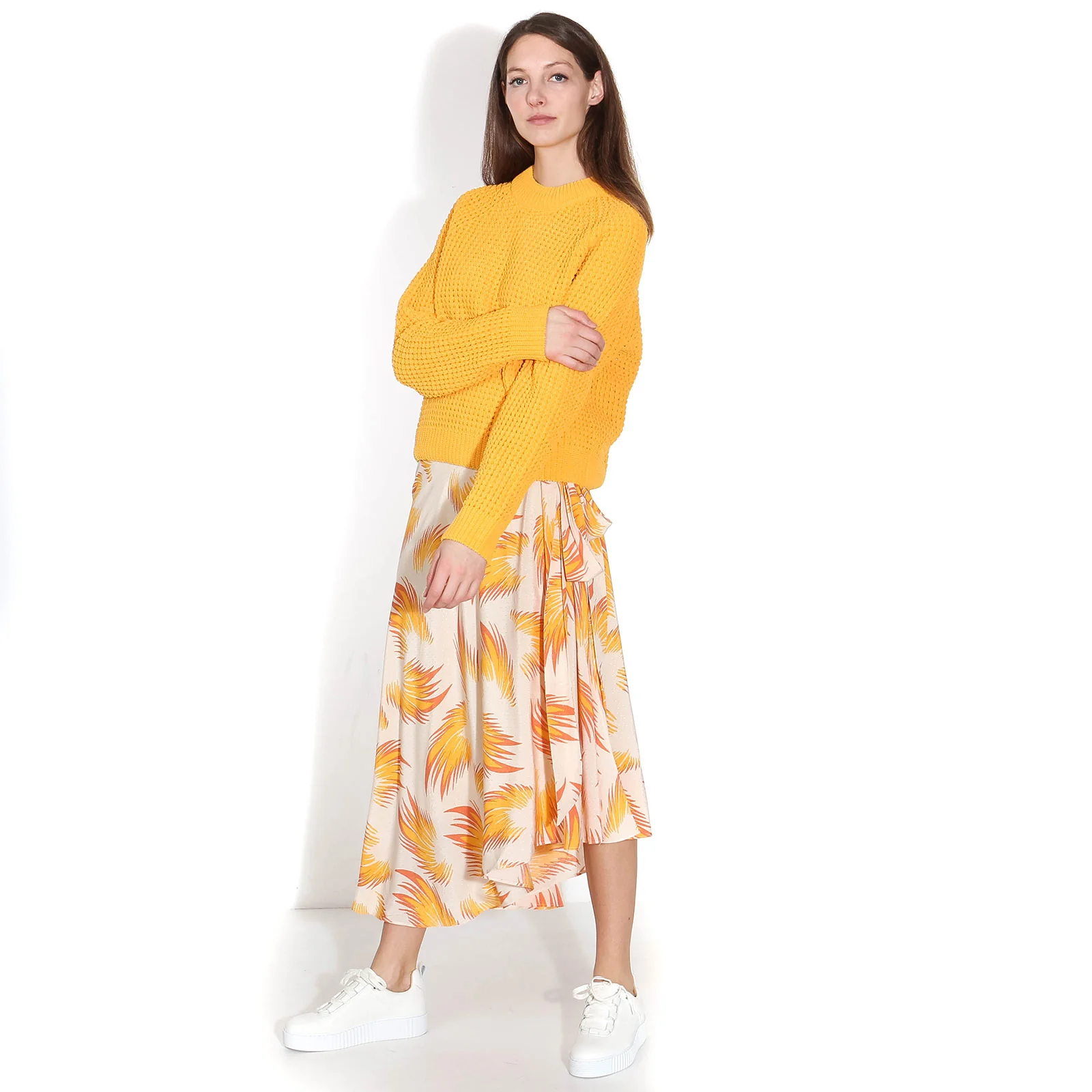 Chila L Skirt AOP sun feather - Image 3