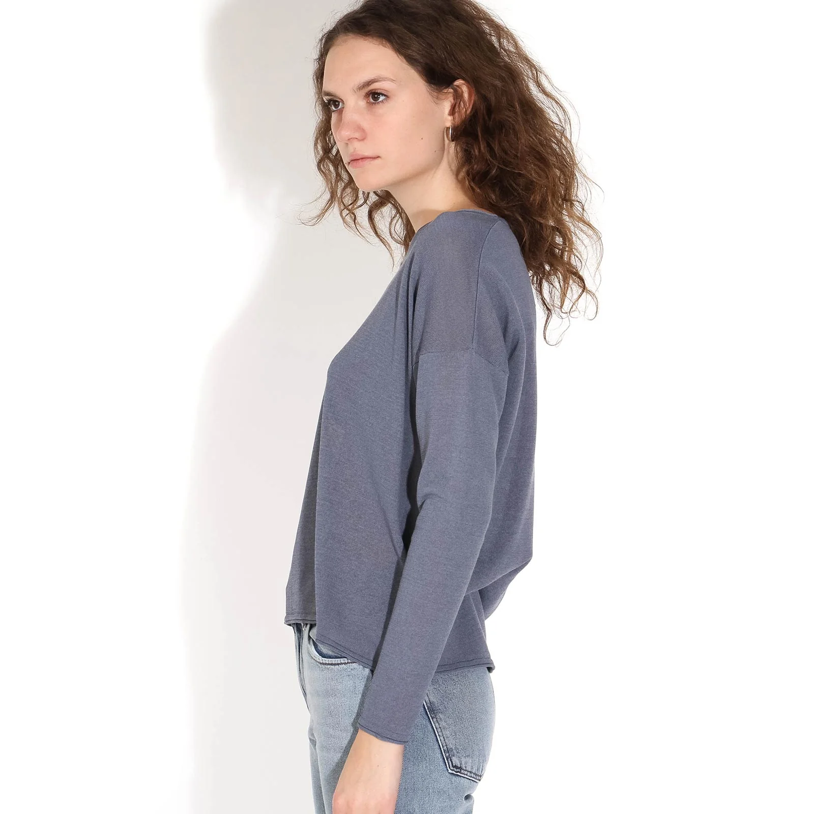 Kally O-Neck Jumper blue mirage - Image 2